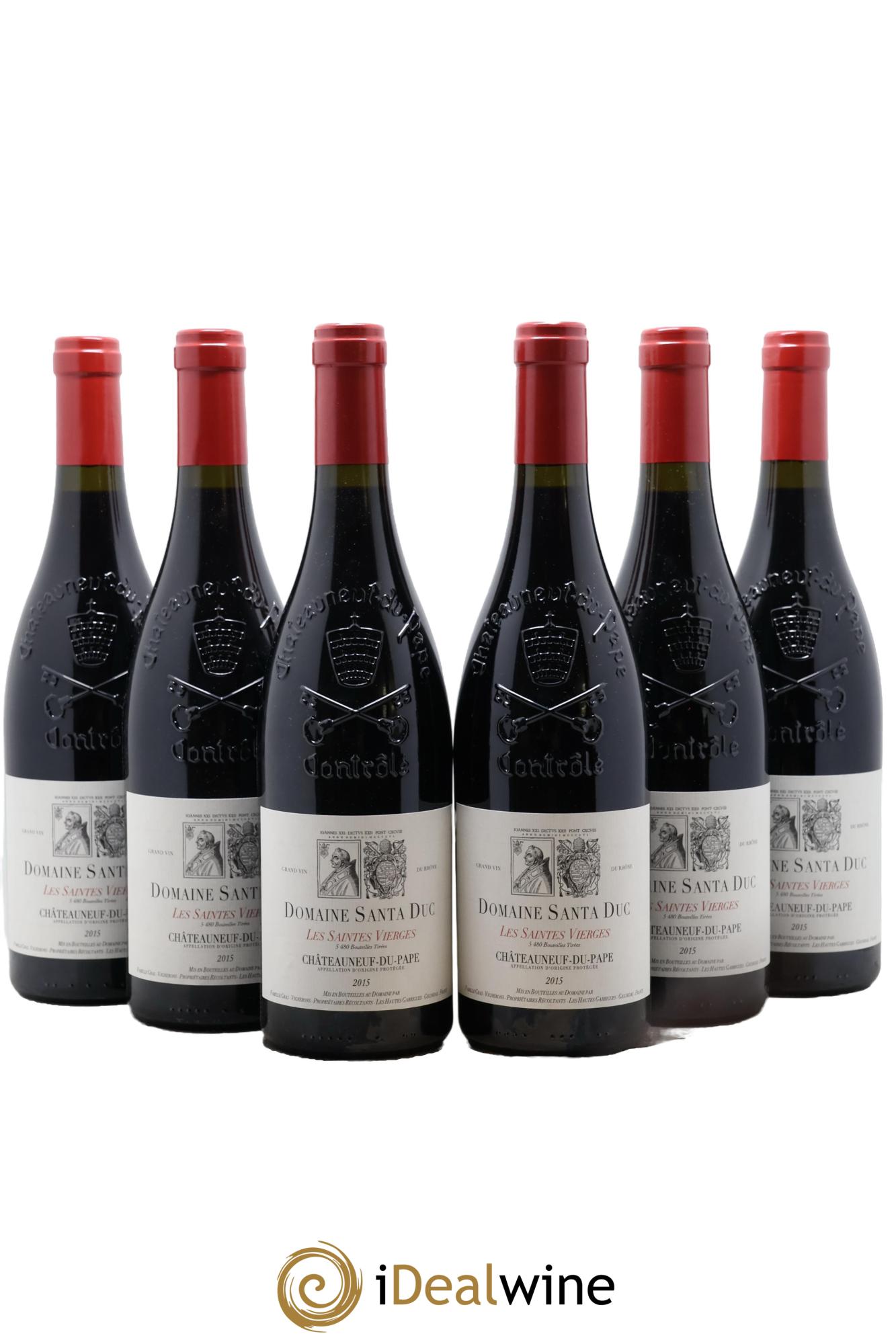 Châteauneuf-du-Pape Santa Duc (Domaine) Les Saintes Vierges Famille Gras 2015 - Lot de 6 bouteilles - 0
