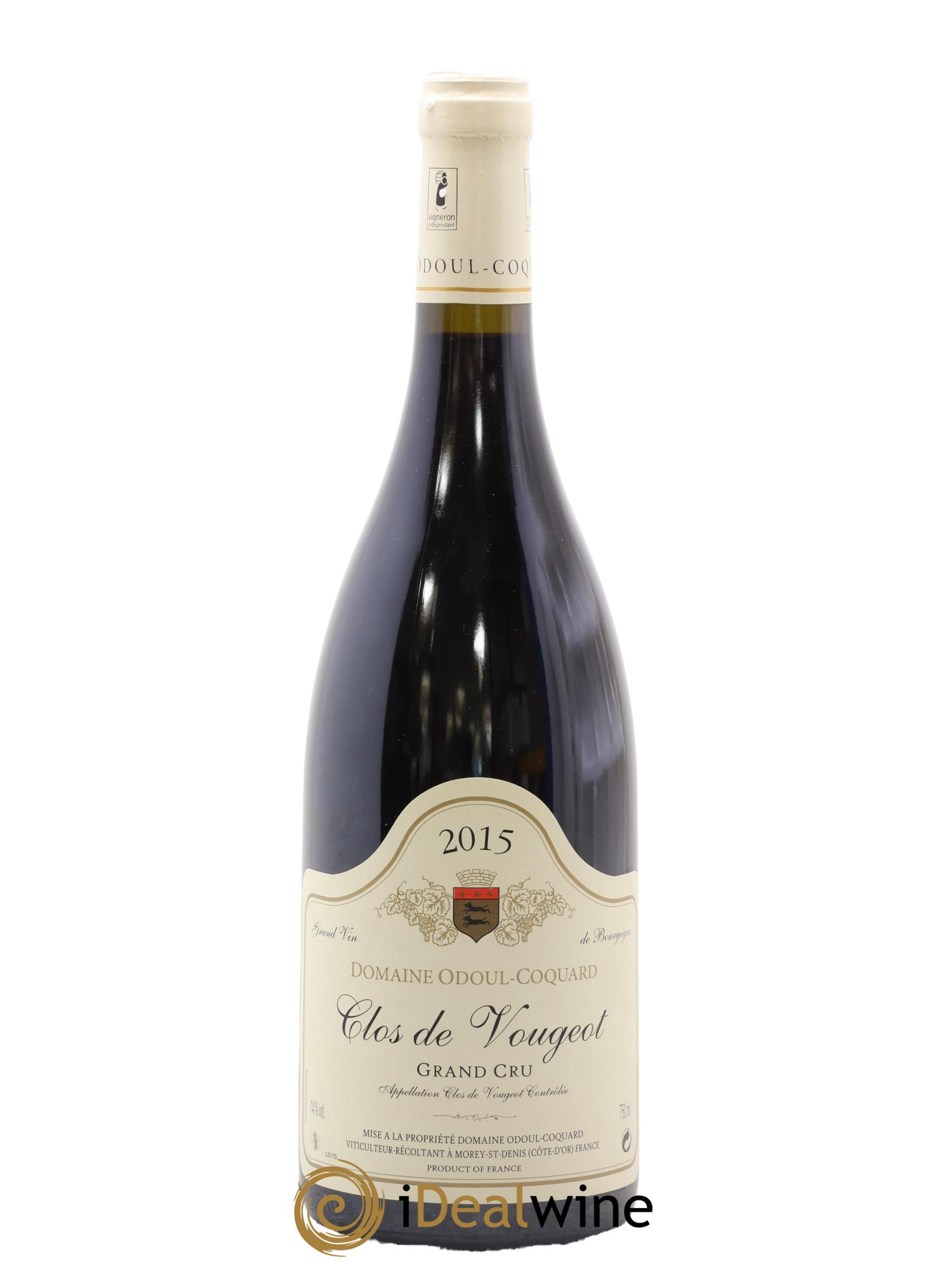 Clos de Vougeot Grand Cru Odoul-Coquard 2015 - Lot de 1 bouteille - 0