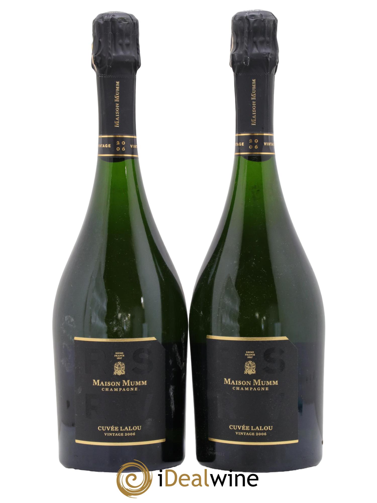 René Lalou Mumm 2006 - Lot of 2 bottles - 0