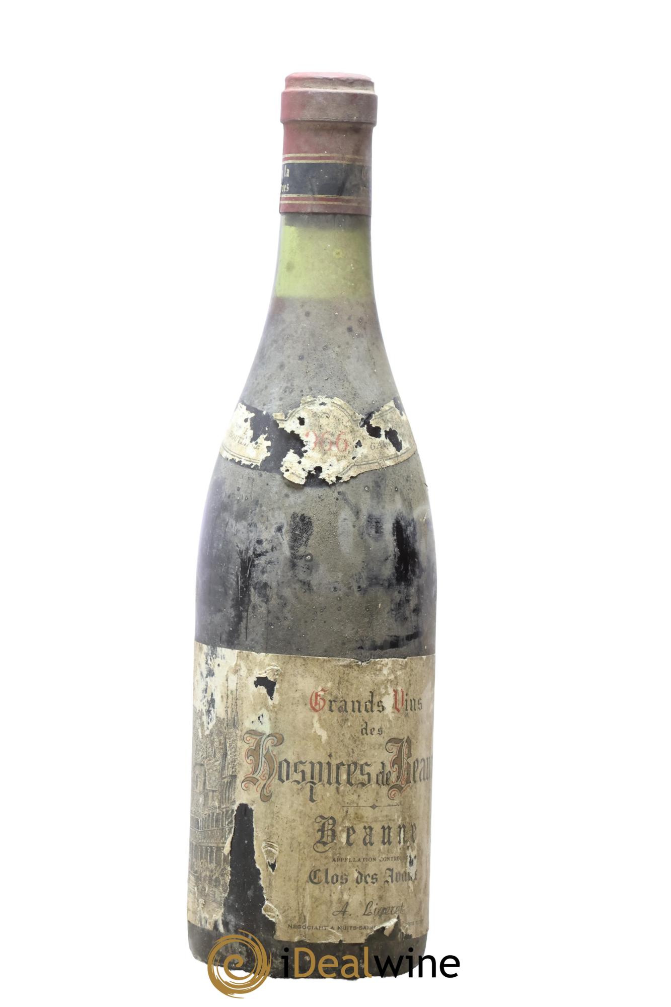 Beaune 1er Cru Clos Des Avaux Hospices De Beaune A Ligeret 1966 - Lot de 1 bouteille - 0