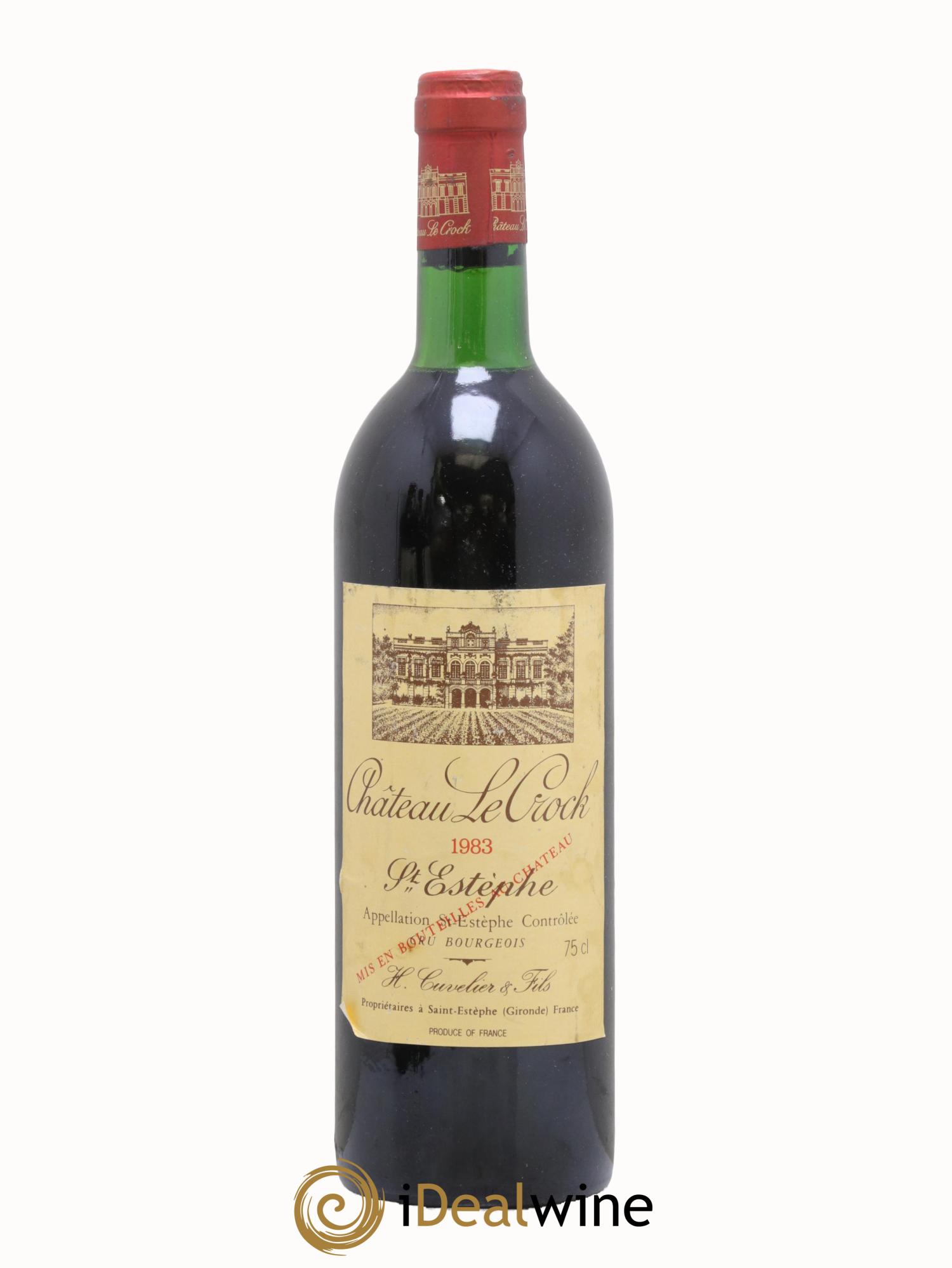 Château le Crock Cru Bourgeois 1983 - Lot de 1 bouteille - 0