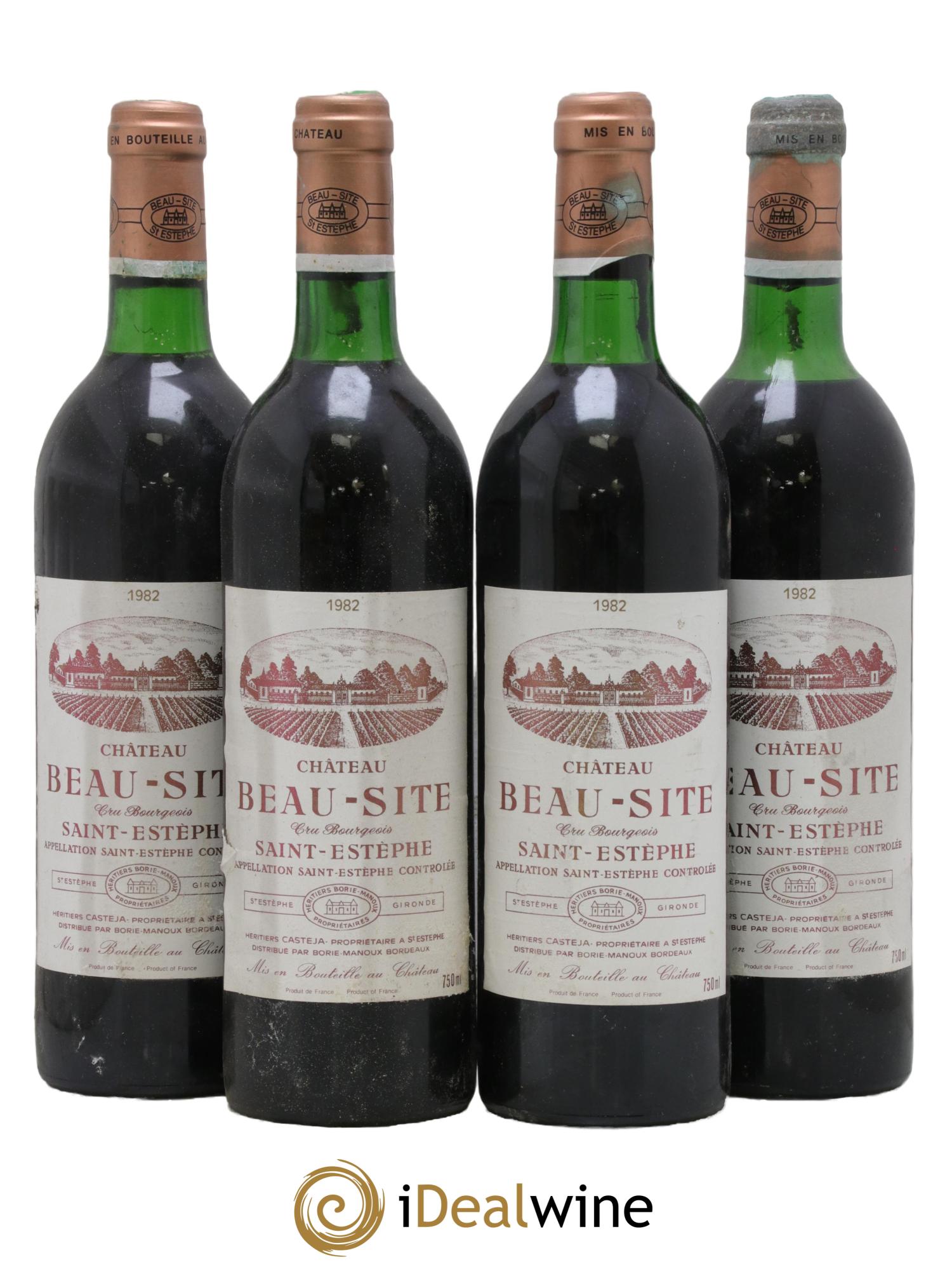 Château Beau Site Cru Bourgeois 1982 - Lot of 4 bottles - 0