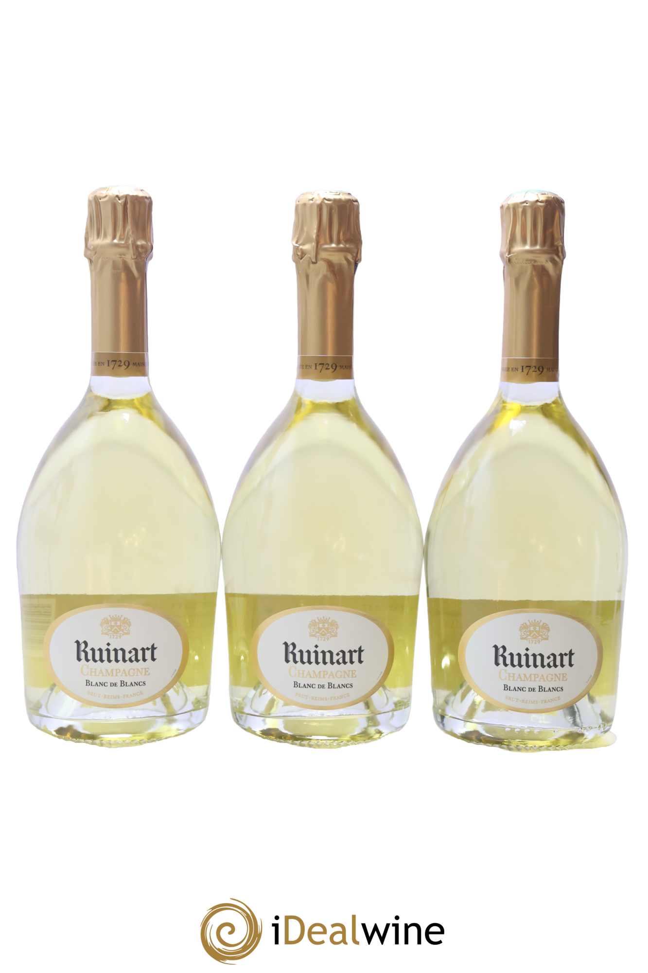 Blanc de Blancs Brut Ruinart - Lotto di 3 bottiglie - 0