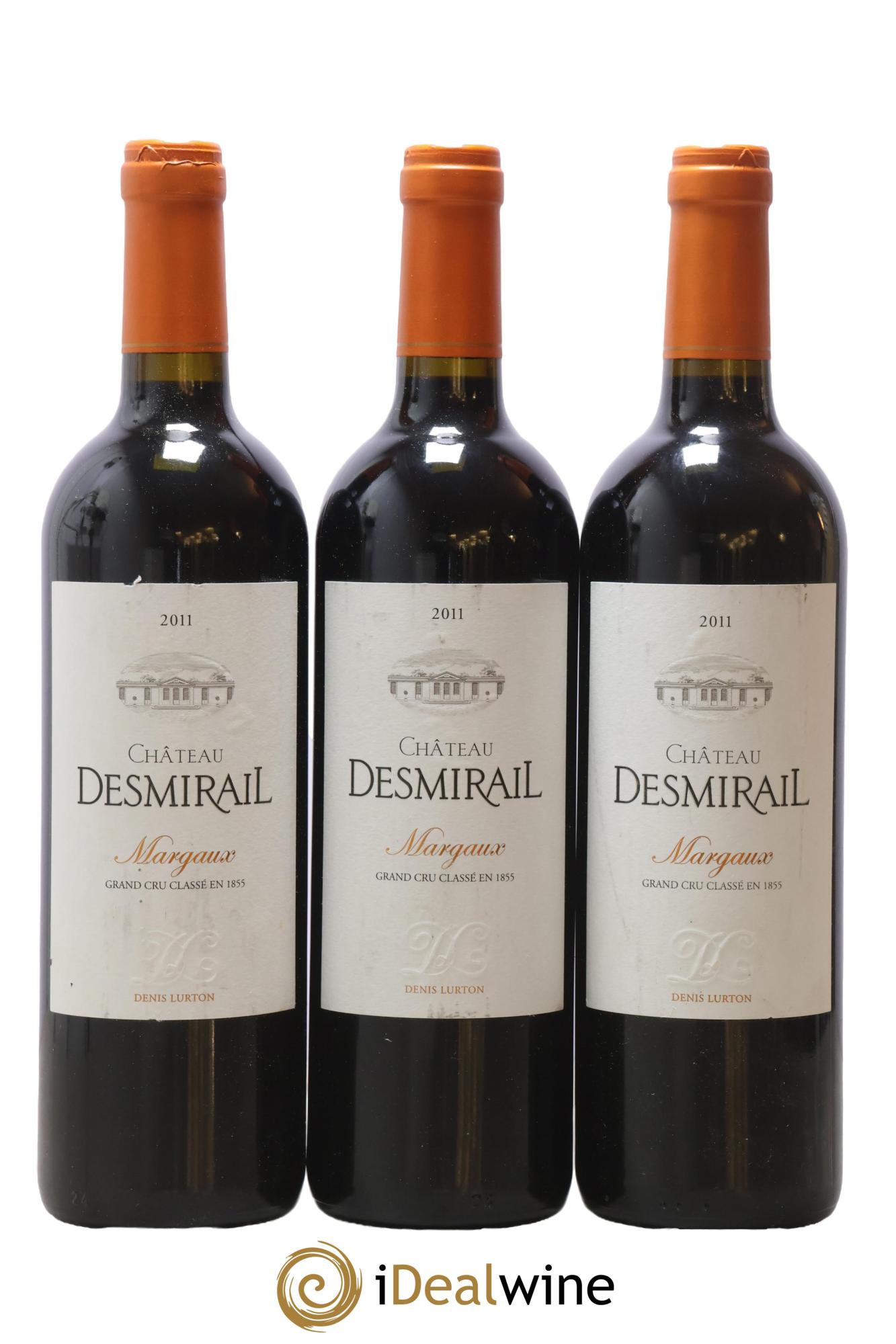 Château Desmirail 3ème Grand Cru Classé 2011 - Lot de 3 bouteilles - 0
