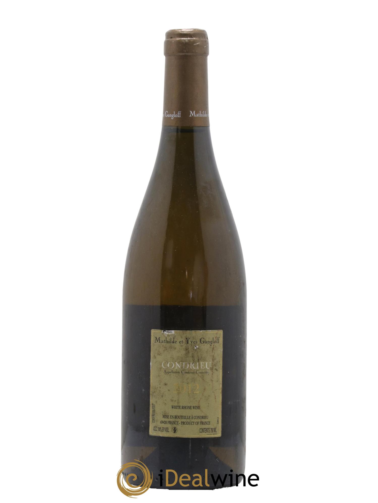 Condrieu Domaine Gangloff (Domaine) 2012 - Lot de 1 bouteille - 1