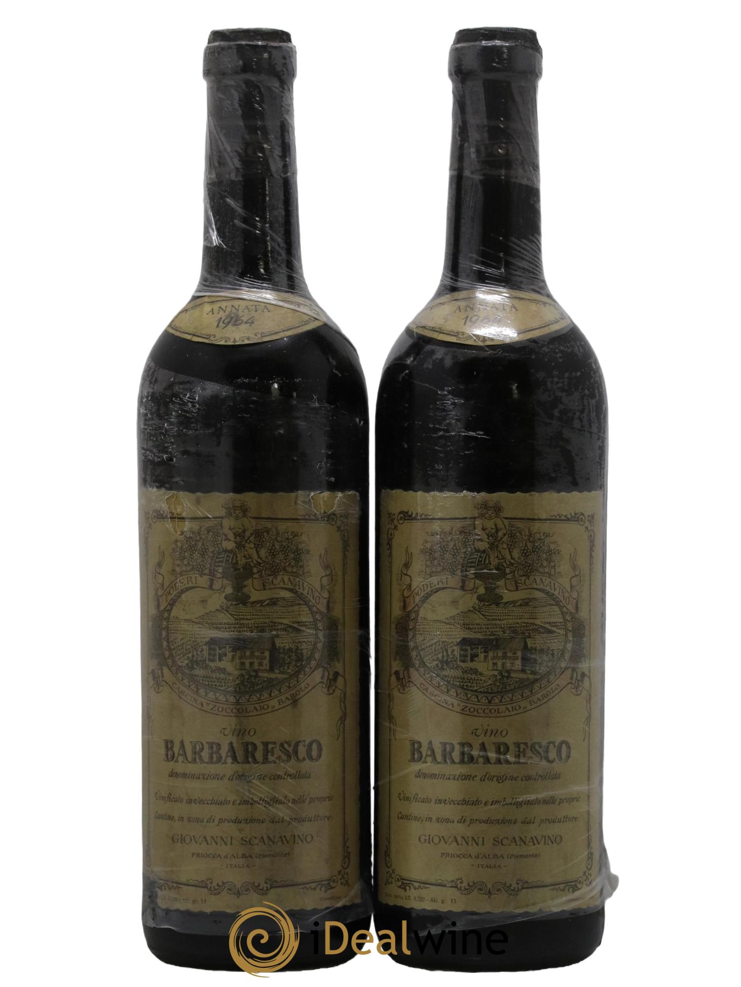 Barbaresco DOCG Giovani Scanavino 1964 - Posten von 2 Flaschen - 0