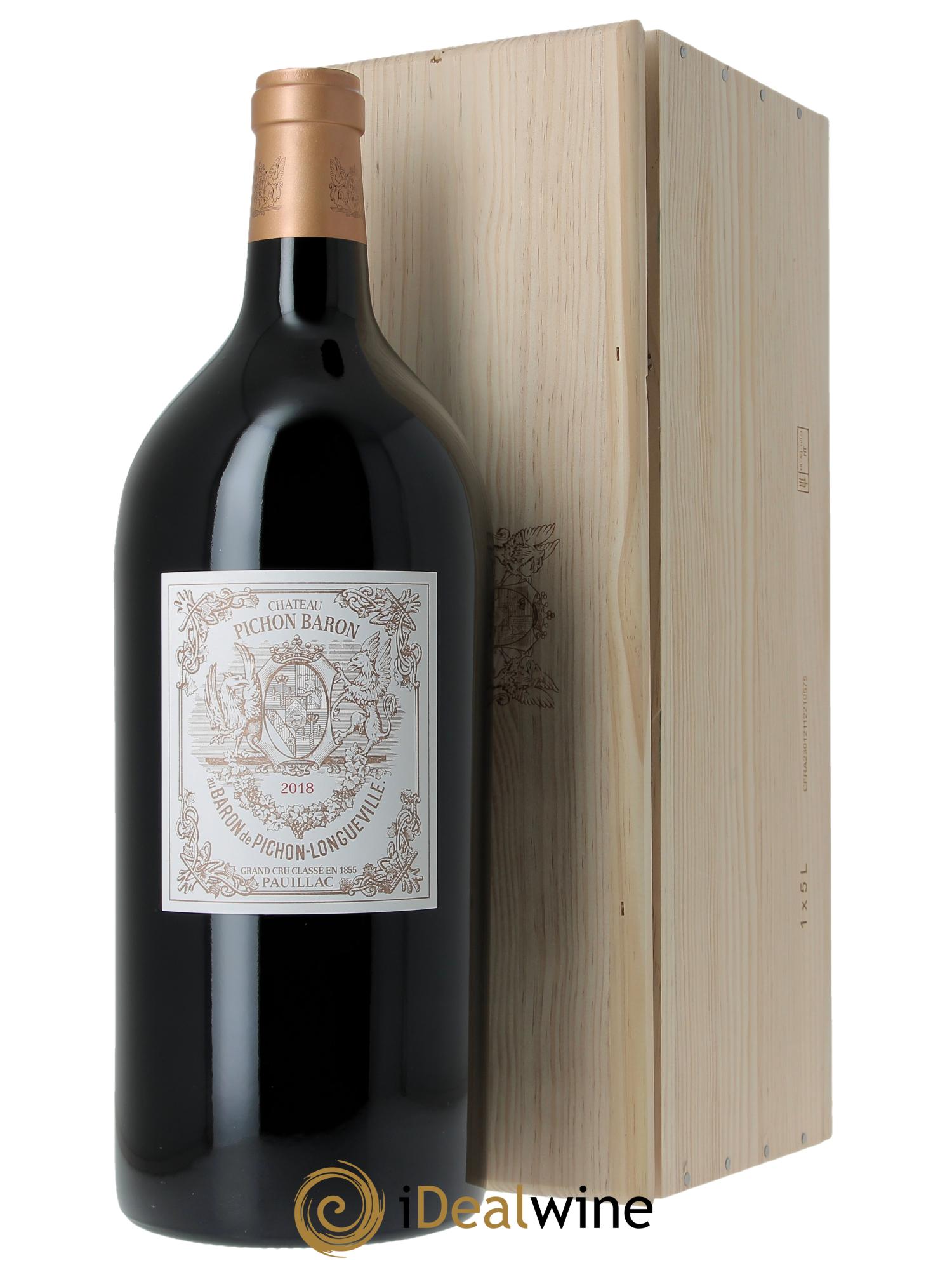 Pichon Longueville Baron 2ème Grand Cru Classé 2018 - Lot de 1 jeroboam - 0