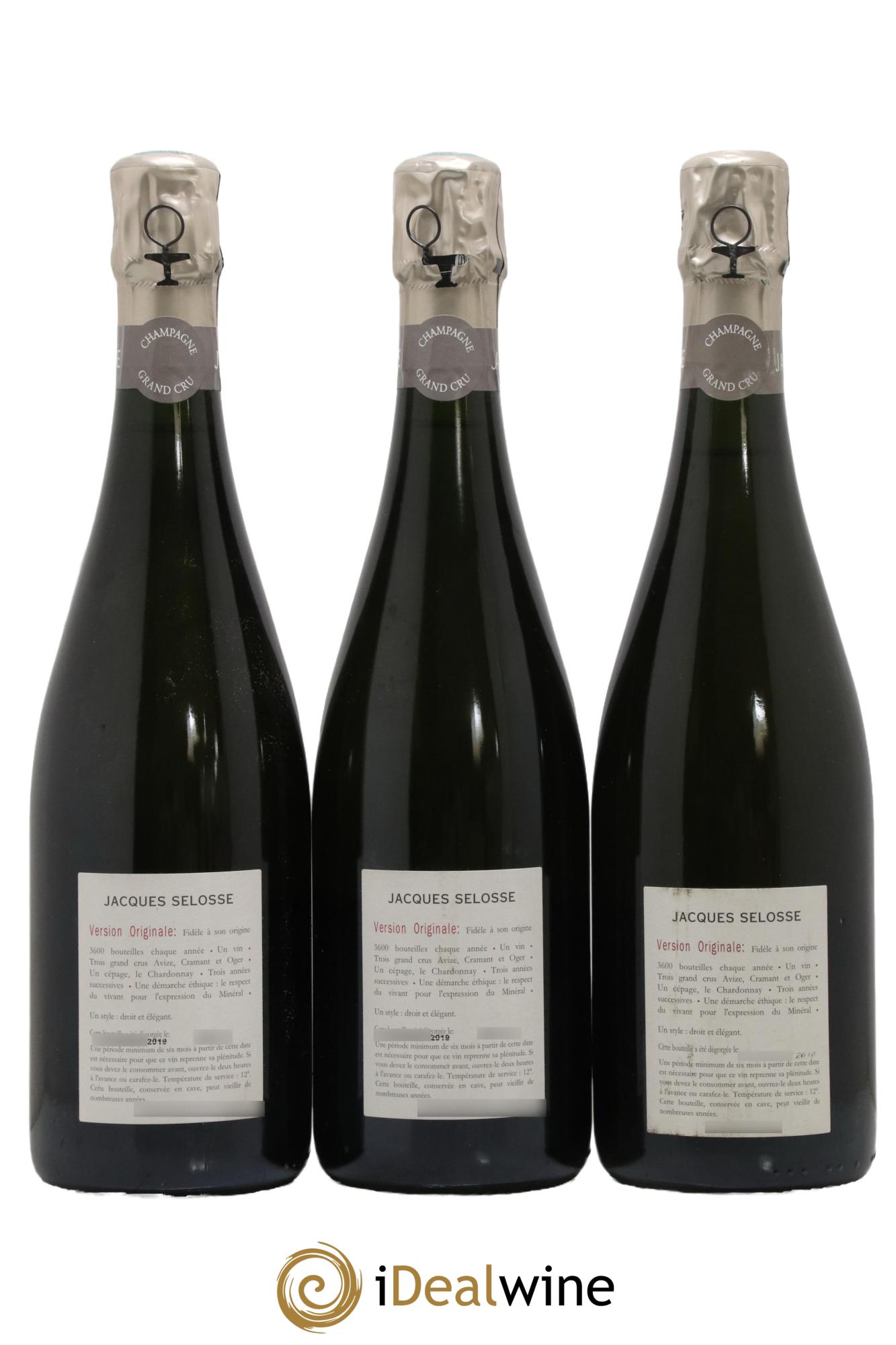 Version Originale Jacques Selosse  - Posten von 3 Flaschen - 1