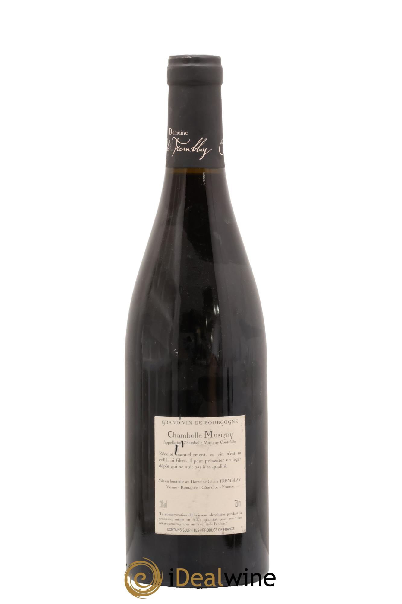 Chambolle-Musigny Les Cabottes Cécile Tremblay 2010 - Lot de 1 bouteille - 1