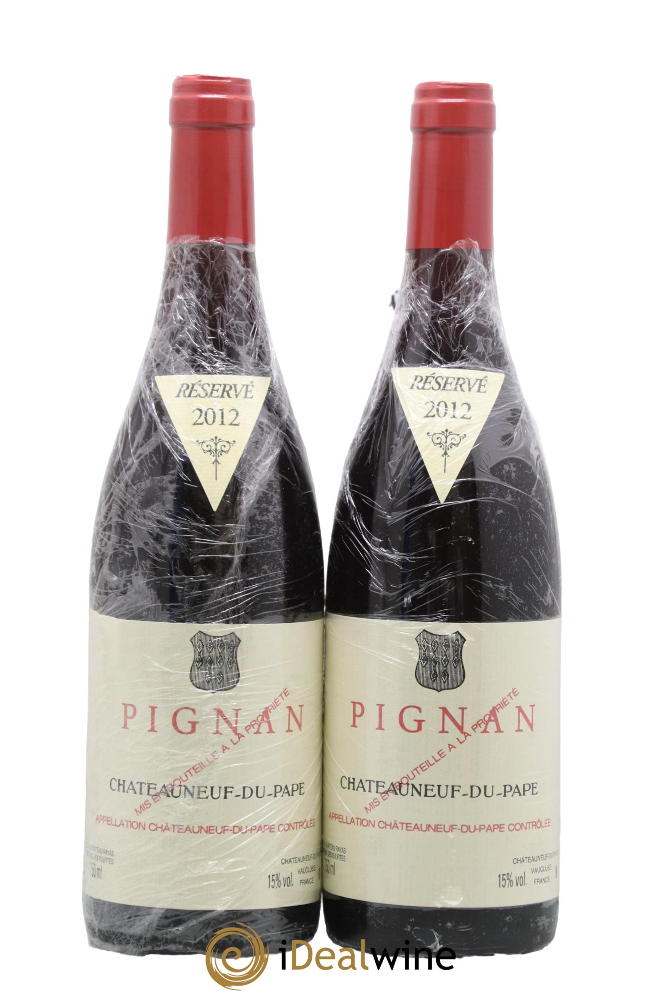 Châteauneuf-du-Pape Pignan Emmanuel Reynaud 2012 - Lotto di 2 bottiglie - 0