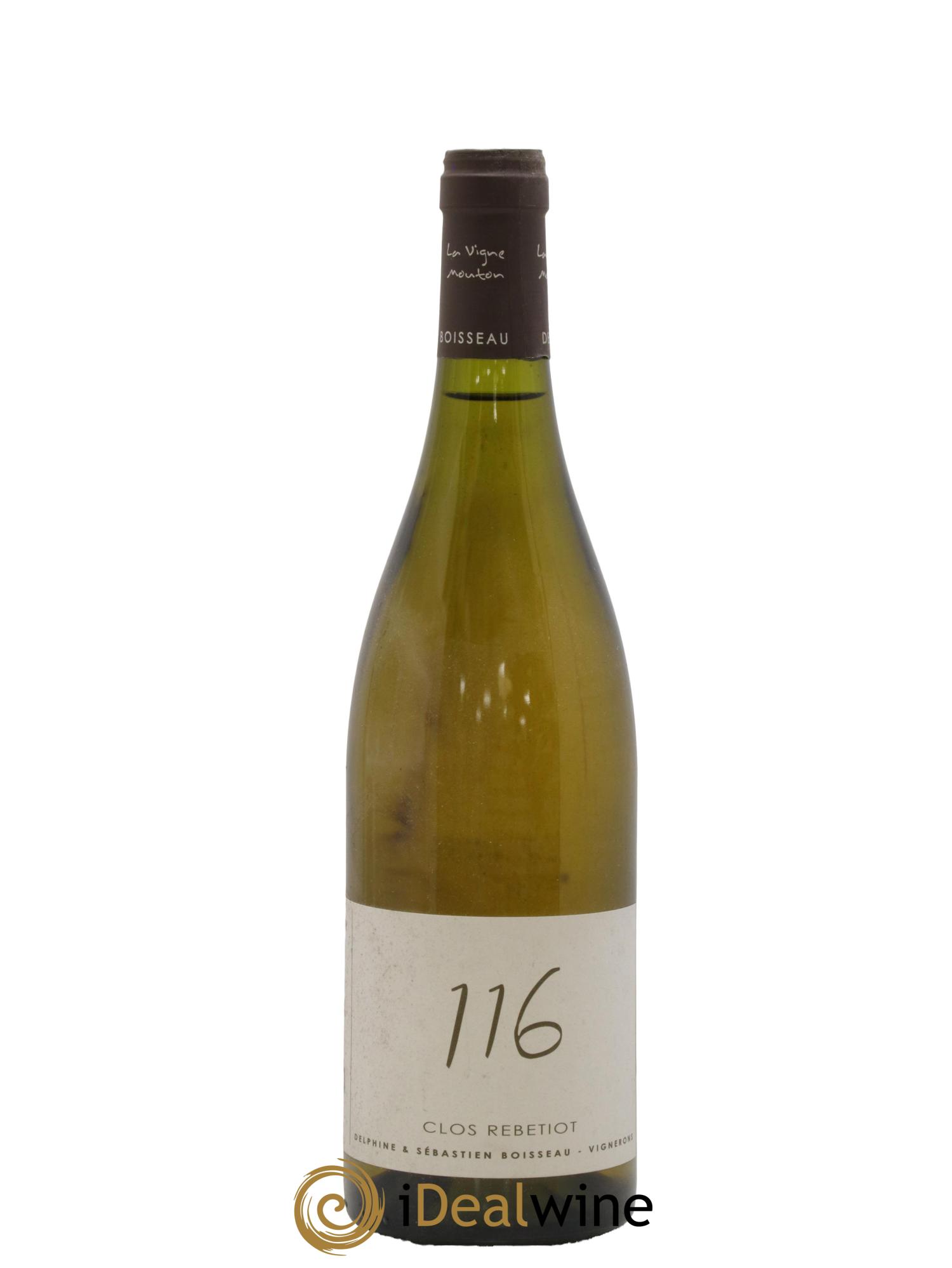 Mâcon Bray Cuvée 116 Clos Rebetiot Delphine et Sebastien Boisseau 2016 - Lot de 1 bouteille - 0