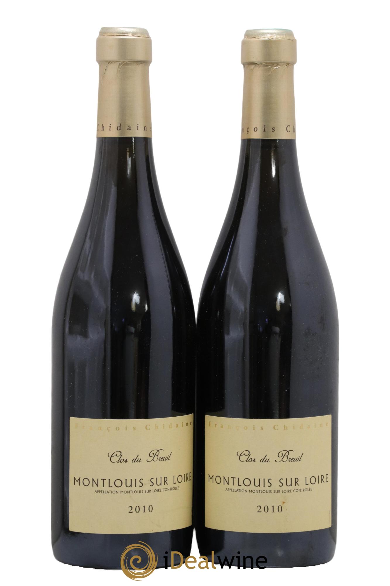 Montlouis-sur-Loire Clos du Breuil François Chidaine 2010 - Lot of 2 bottles - 0