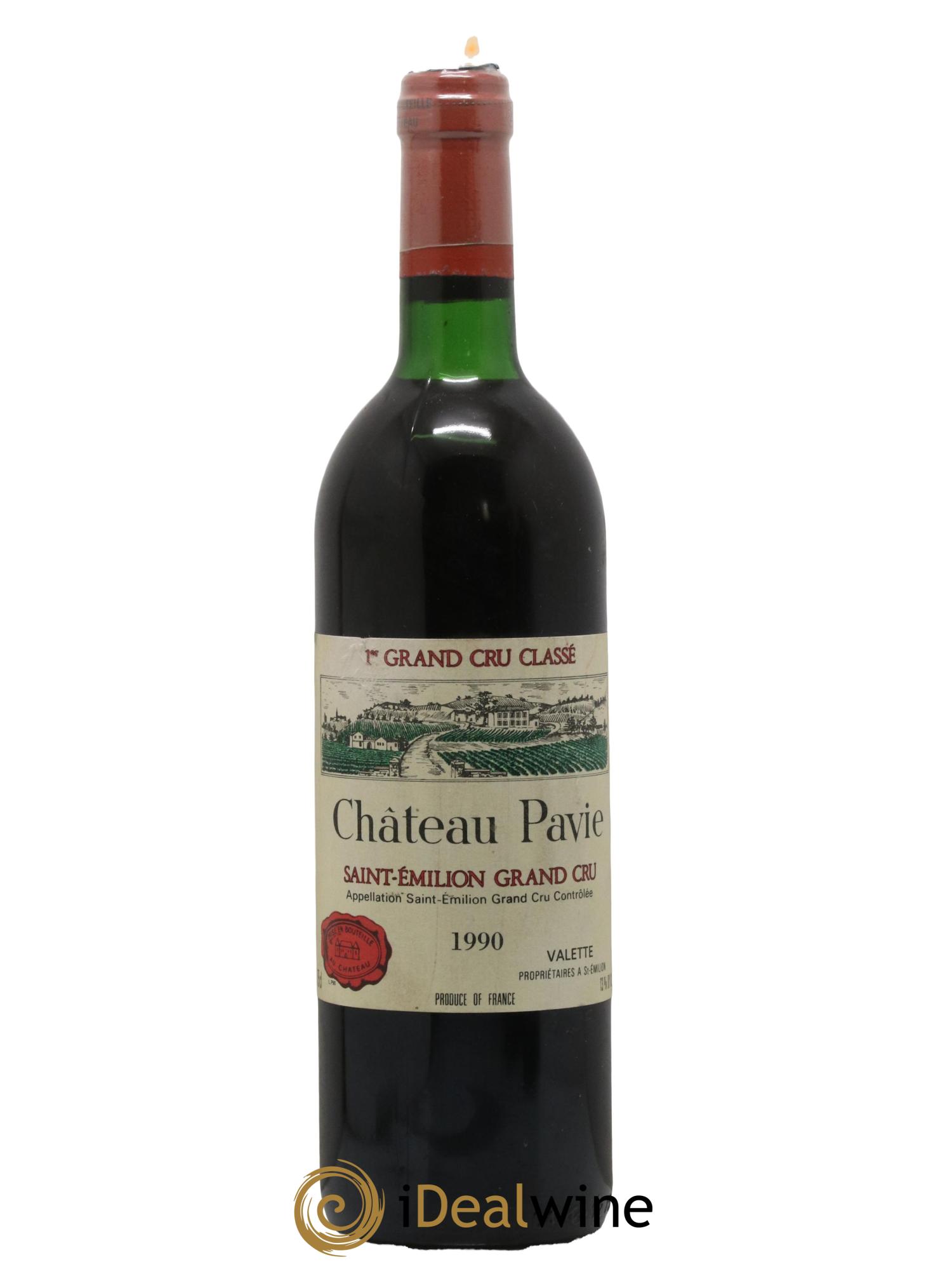 Château Pavie 1er Grand Cru Classé A 1990 - Lot de 1 bouteille - 0