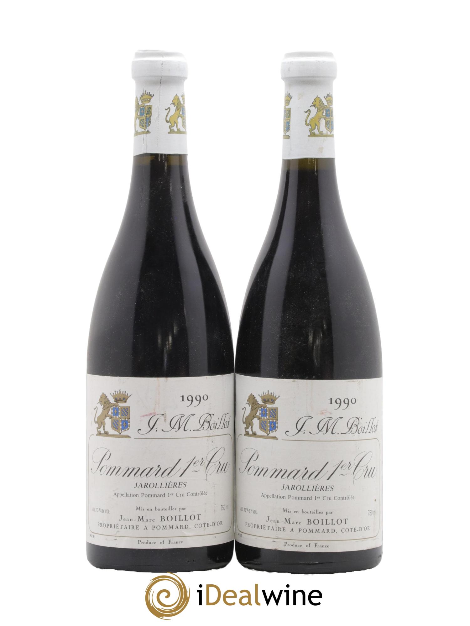 Pommard 1er Cru Jarollières Jean-Marc Boillot 1990 - Lot de 2 bouteilles - 0