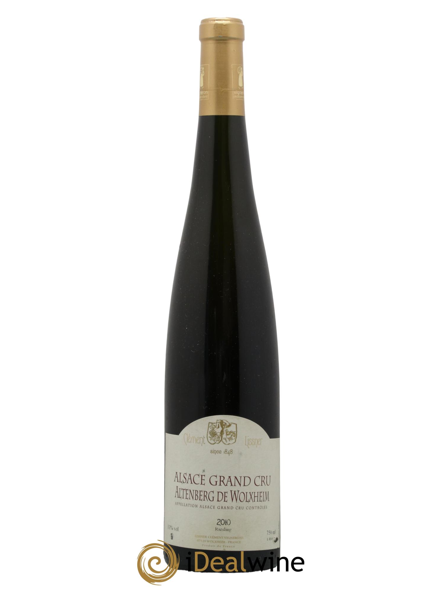 Alsace Riesling Grand Cru Altenberg De Wolxheim Domaine Clement Lissner 2010 - Lot de 1 bouteille - 0