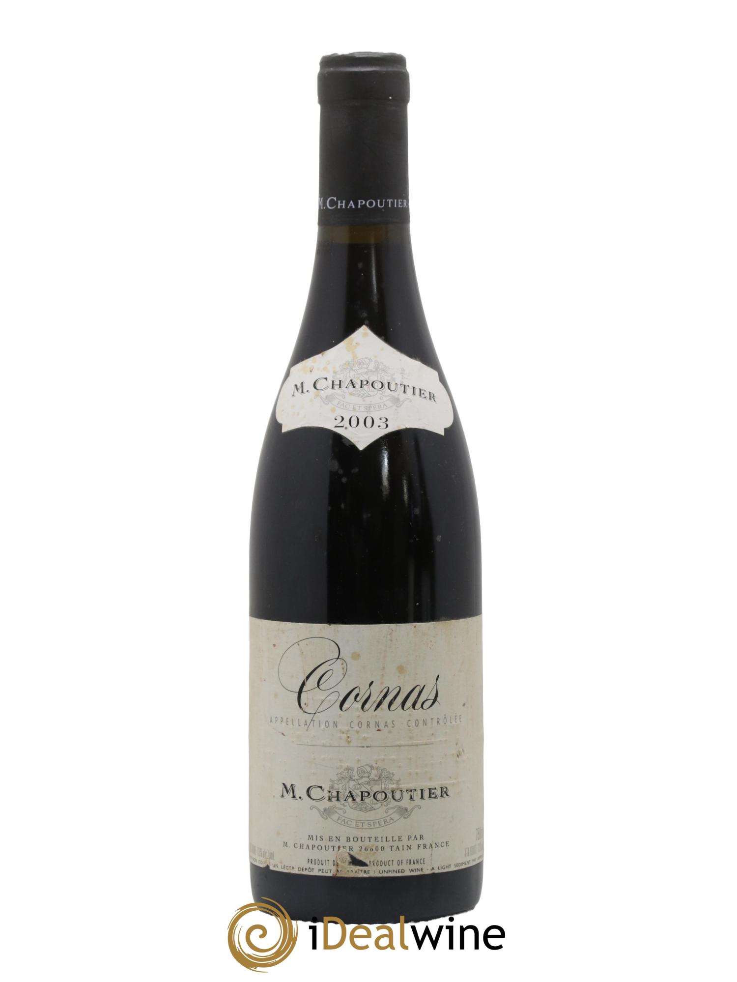 Cornas Chapoutier 2003 - Lot de 1 bouteille - 0