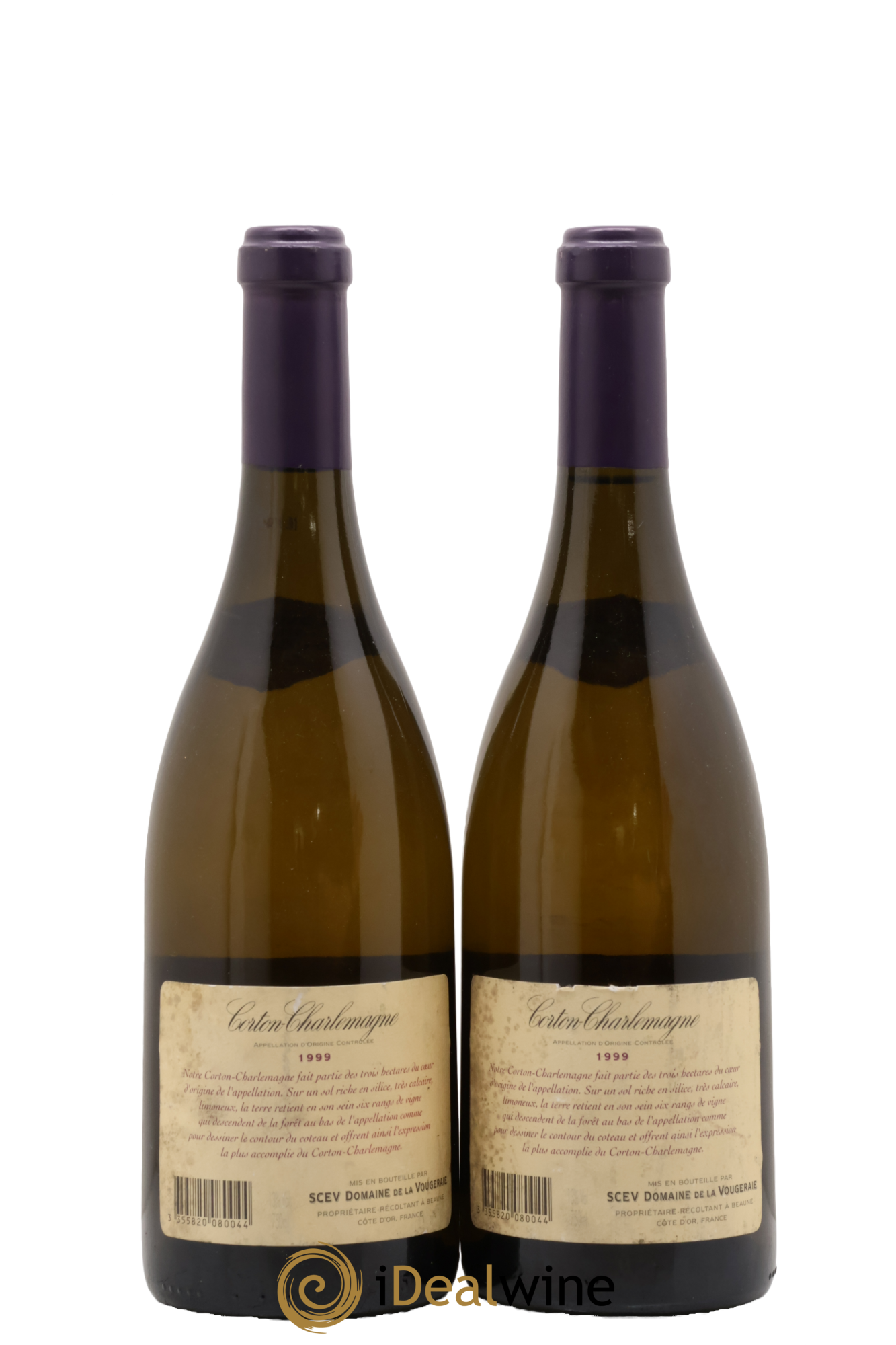 Corton-Charlemagne Grand Cru La Vougeraie 1999 - Lot de 2 bouteilles - 1