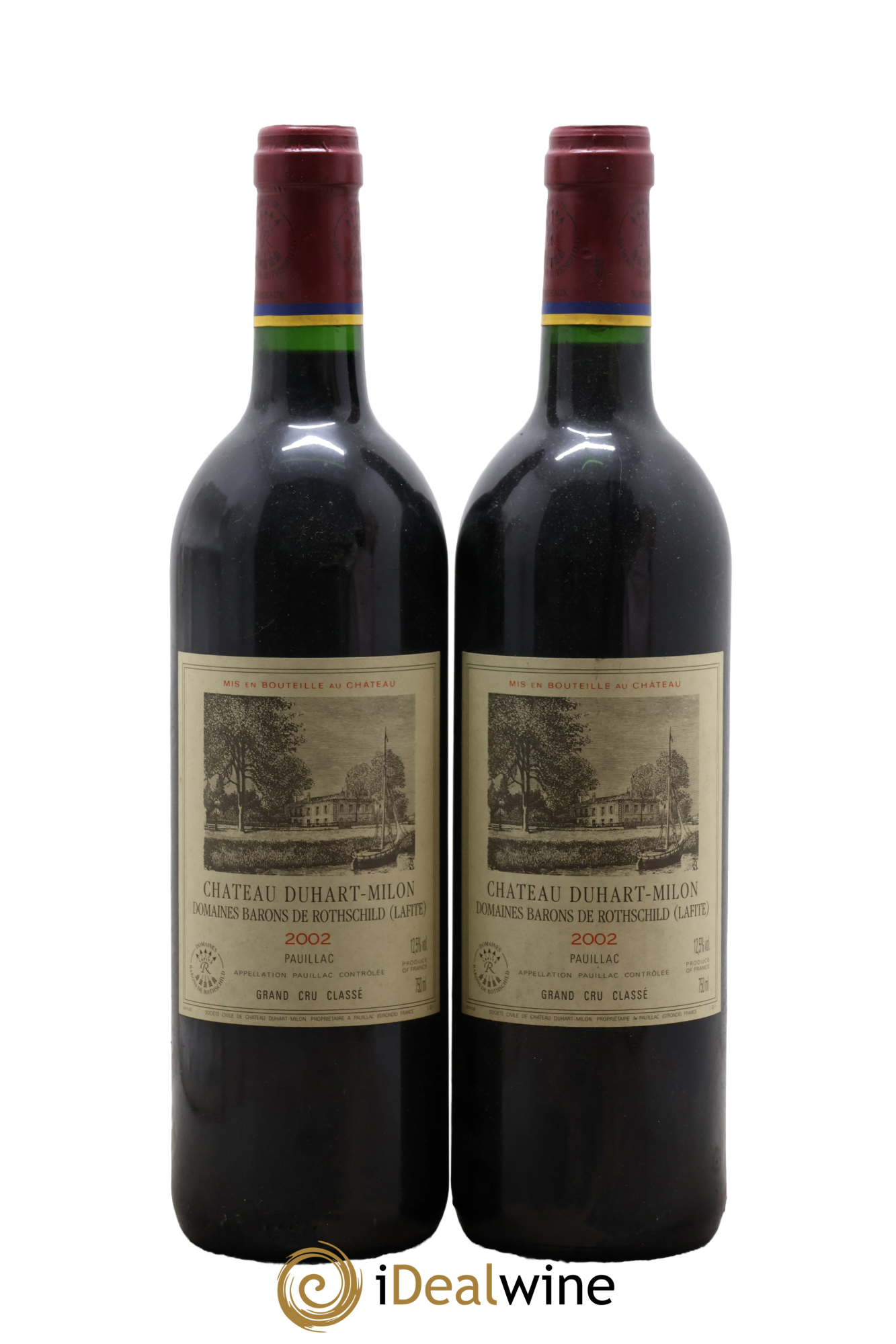Château Duhart-Milon 4ème Grand Cru Classé 2002 - Lot de 2 bouteilles - 0