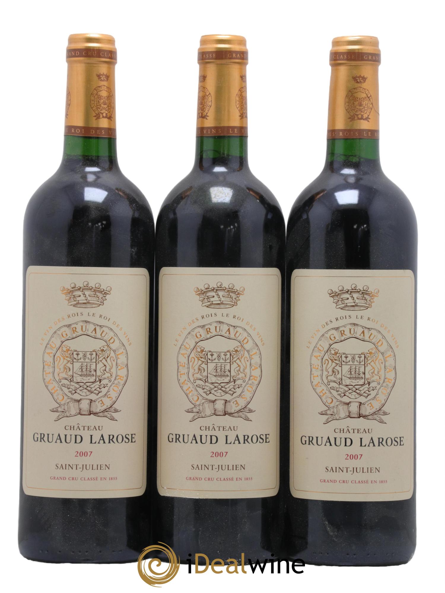 Château Gruaud Larose 2ème Grand Cru Classé 2007 - Lot de 3 bouteilles - 0