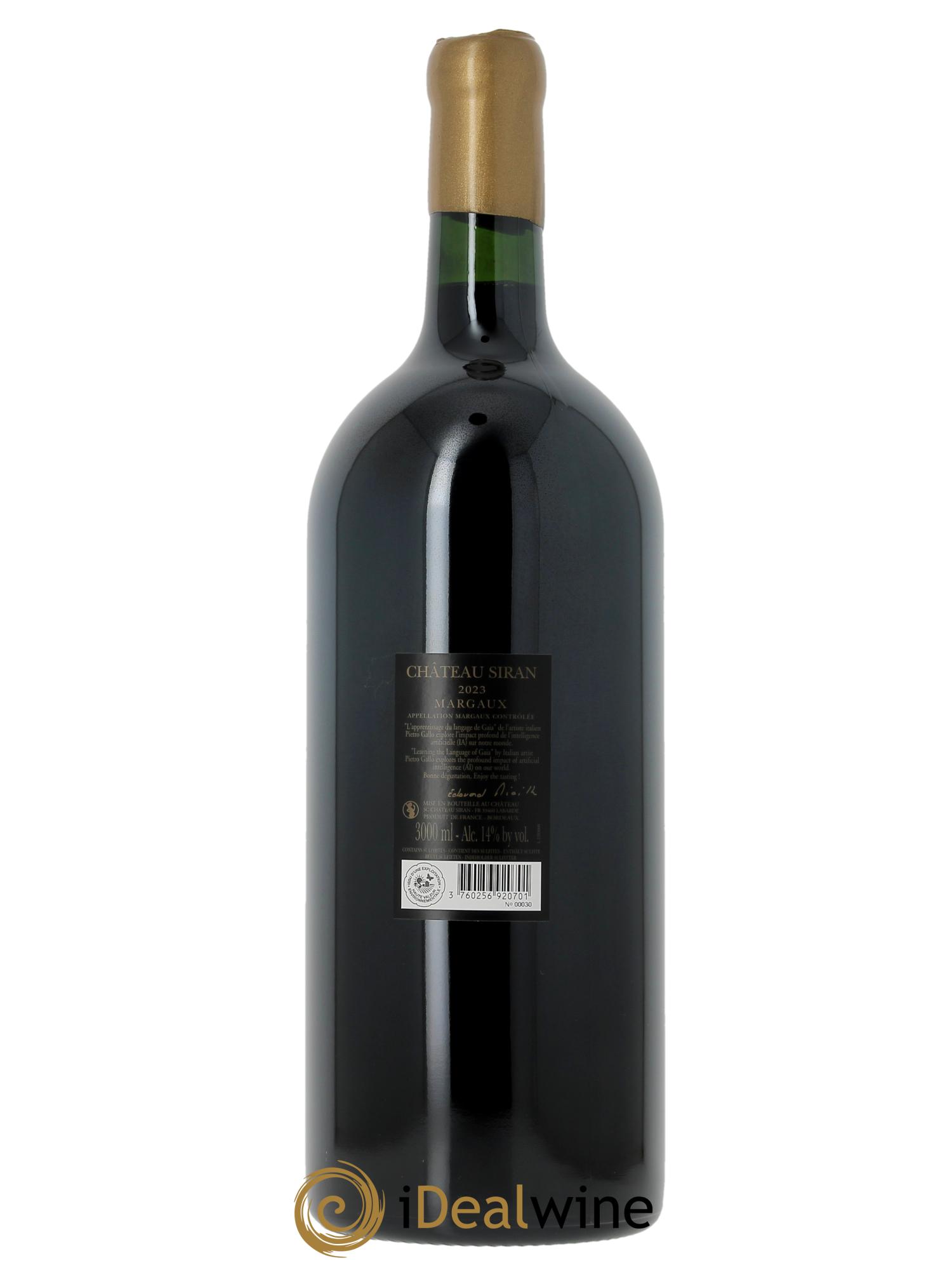 Château Siran  2023 - Lot of 1 double magnum - 2