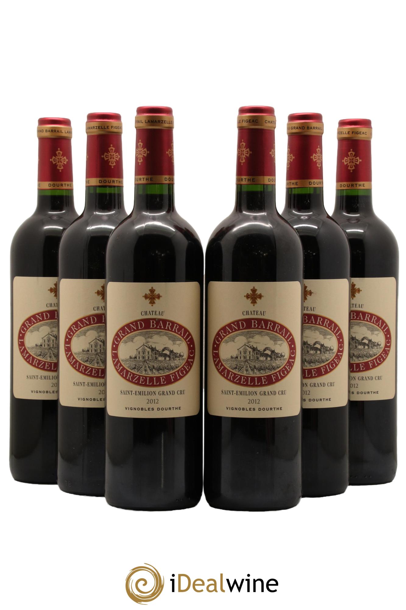 Château Grand Barrail Lamarzelle Figeac Grand Cru Classé 2012 - Lot de 6 bouteilles - 0