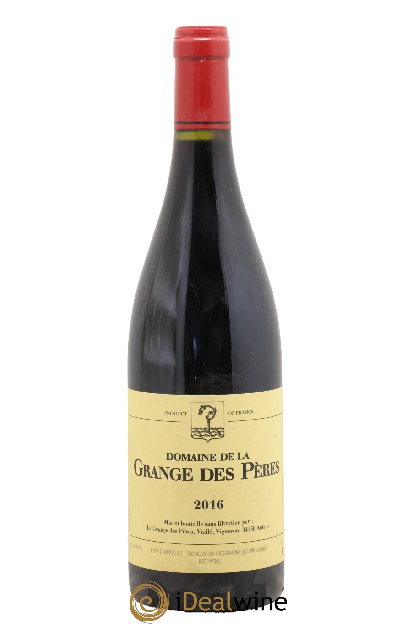 Pays d'Hérault Grange des Pères Laurent Vaillé 2016 - Lot de 1 bouteille - 0