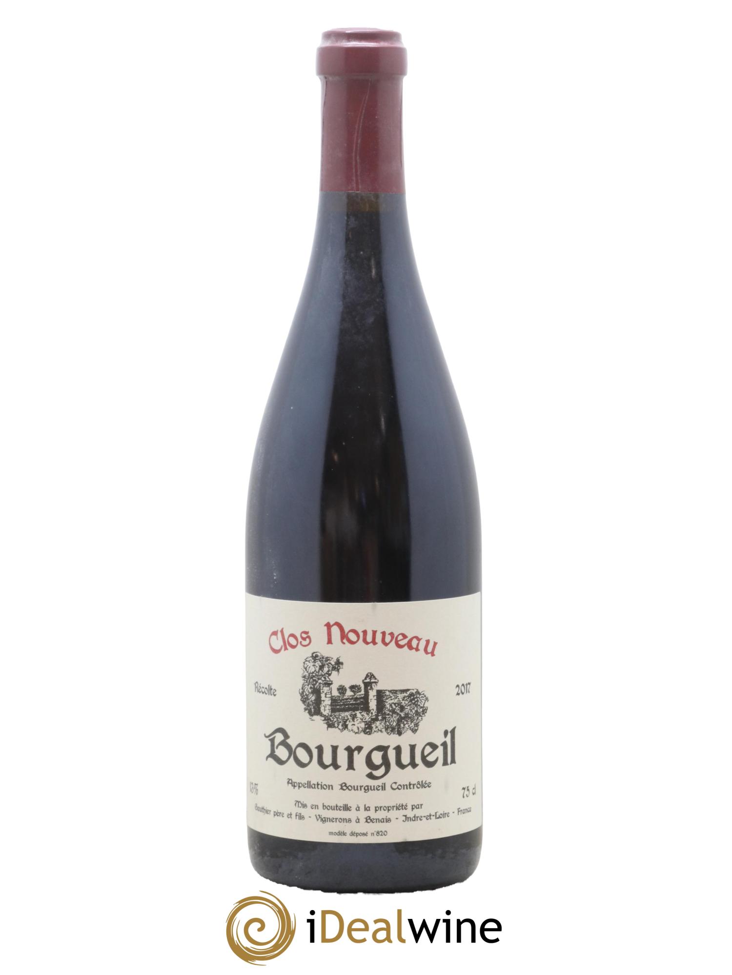 Bourgueil Clos Nouveau Domaine du Bel Air 2017 - Lot de 1 bouteille - 0