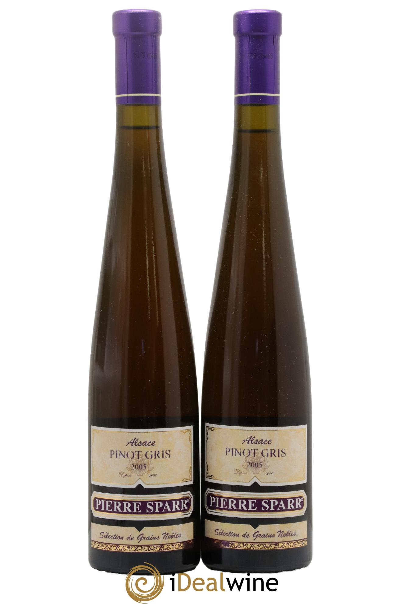 Alsace Pinot Gris Sélection de Grains Nobles Pierre Sparr  2005 - Posten von 2 Format 50cls - 0