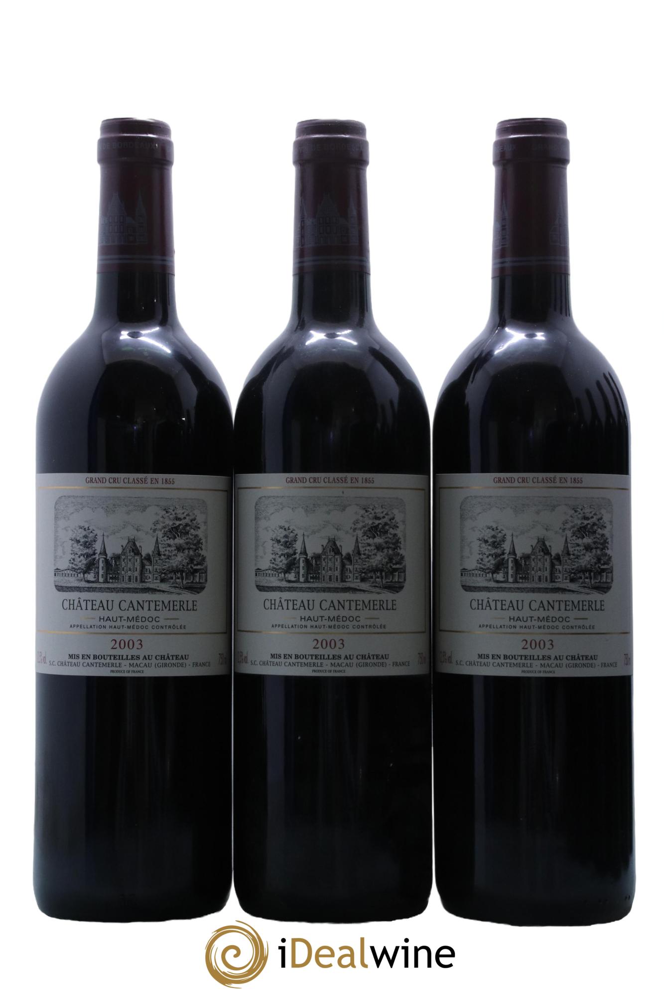 Château Cantemerle 5ème Grand Cru Classé 2003 - Lot de 12 bouteilles - 2