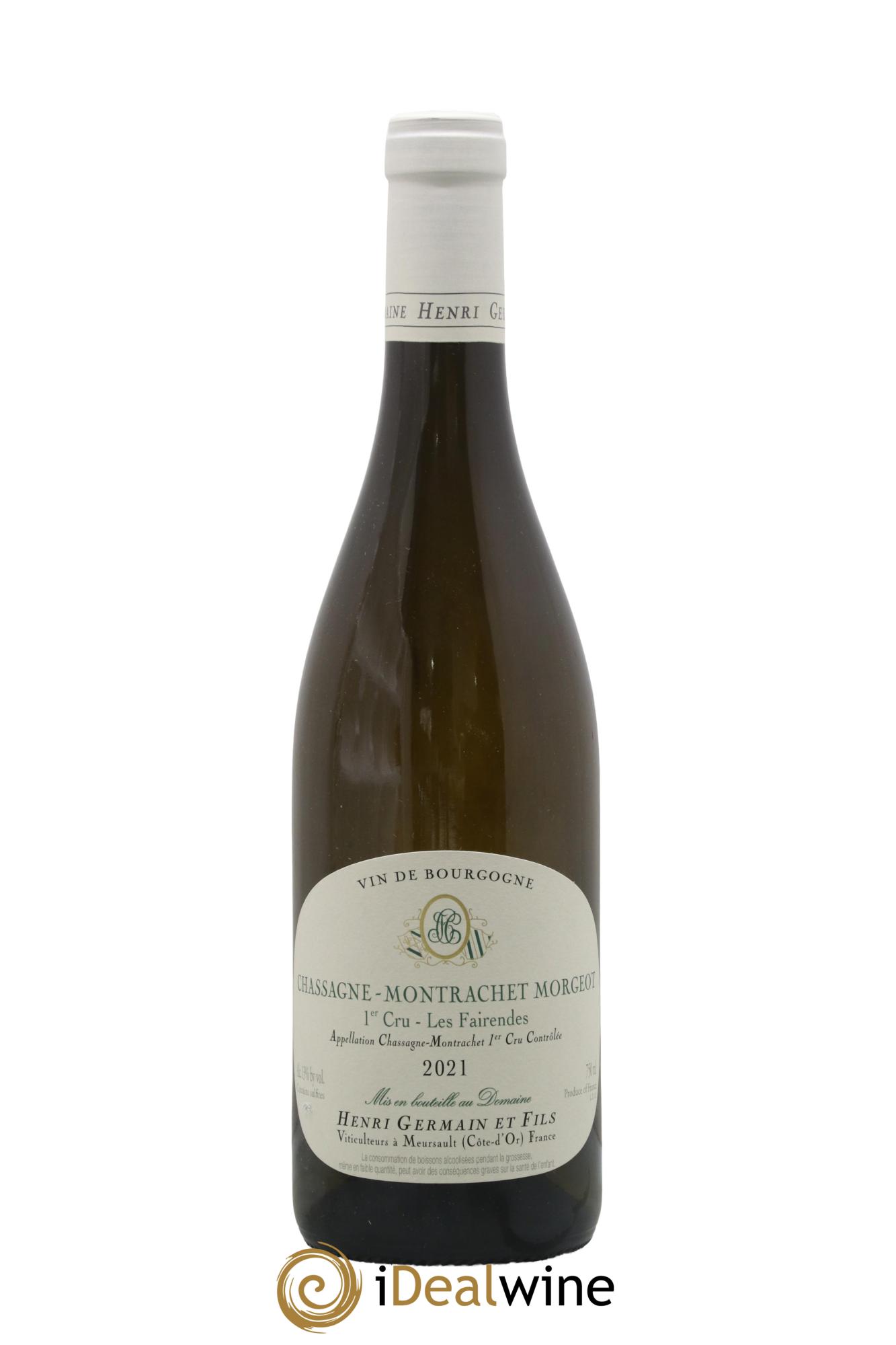 Chassagne-Montrachet 1er Cru Morgeot Les Fairendes Henri Germain 2021 - Lot de 1 bouteille - 0