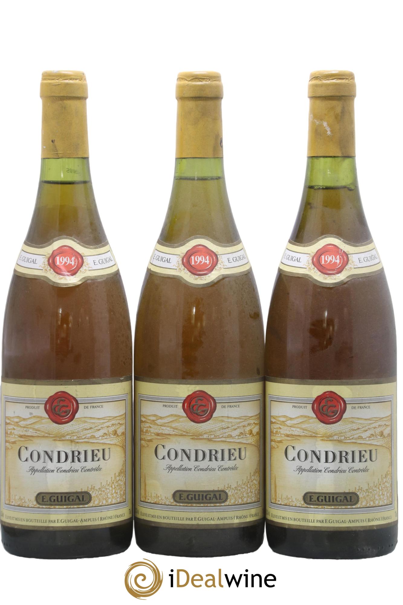 Condrieu Guigal 1994 - Lot of 3 bottles - 0