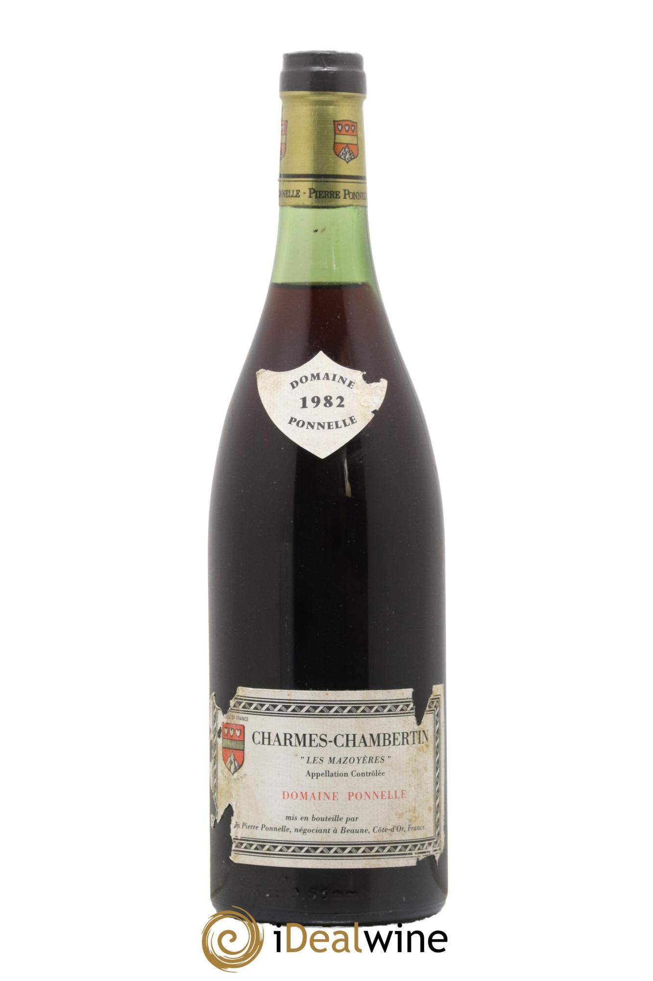 Charmes-Chambertin Grand Cru Les Mazoyeres Domaine Pierre Ponnelle 1982 - Lotto di 1 bottiglia - 0