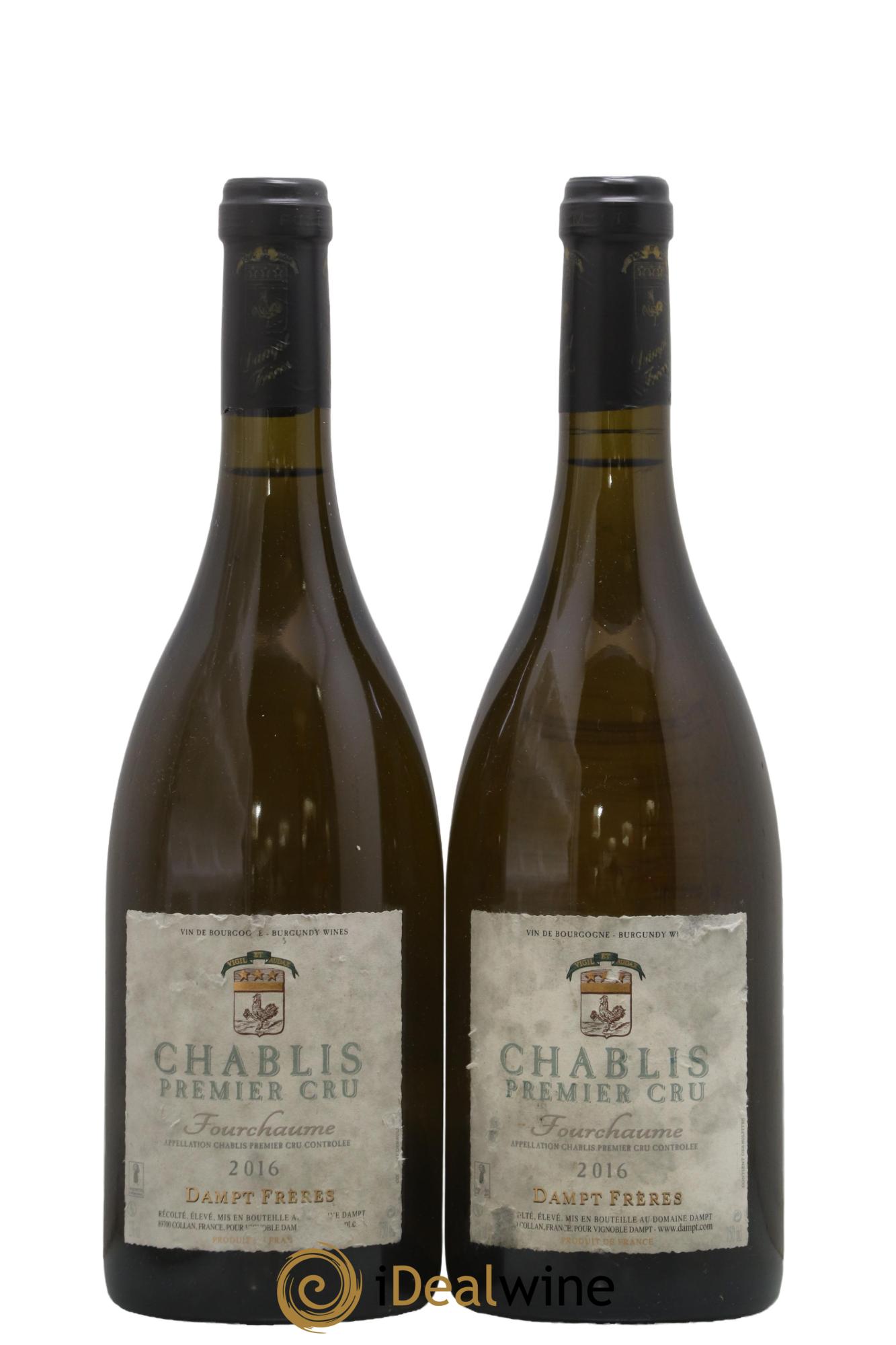 Chablis 1er Cru Fourchaume Dampt Frères 2016 - Lot de 2 bouteilles - 0