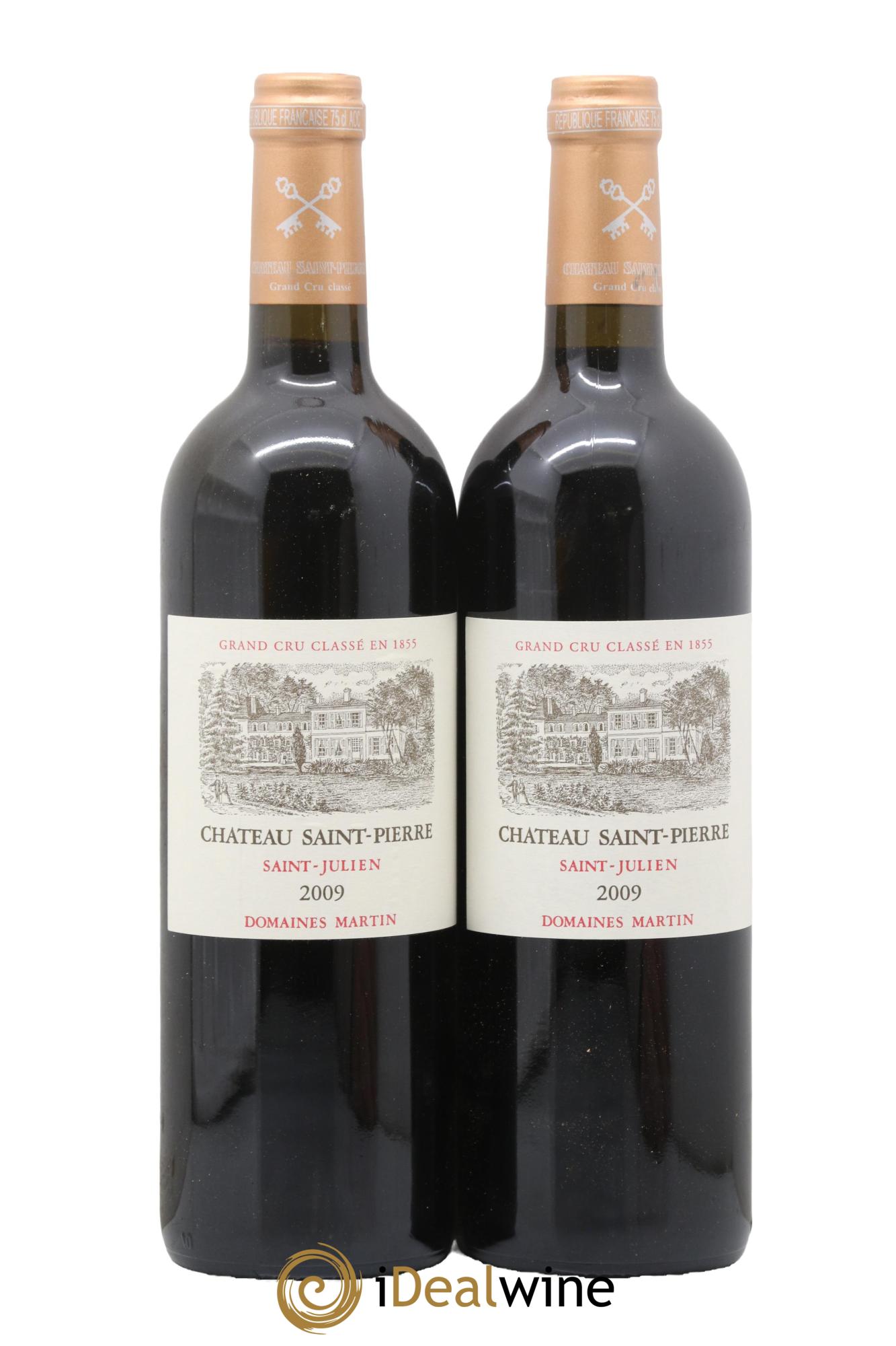 Château Saint-Pierre 4ème Grand Cru Classé 2009 - Lot de 2 bouteilles - 0
