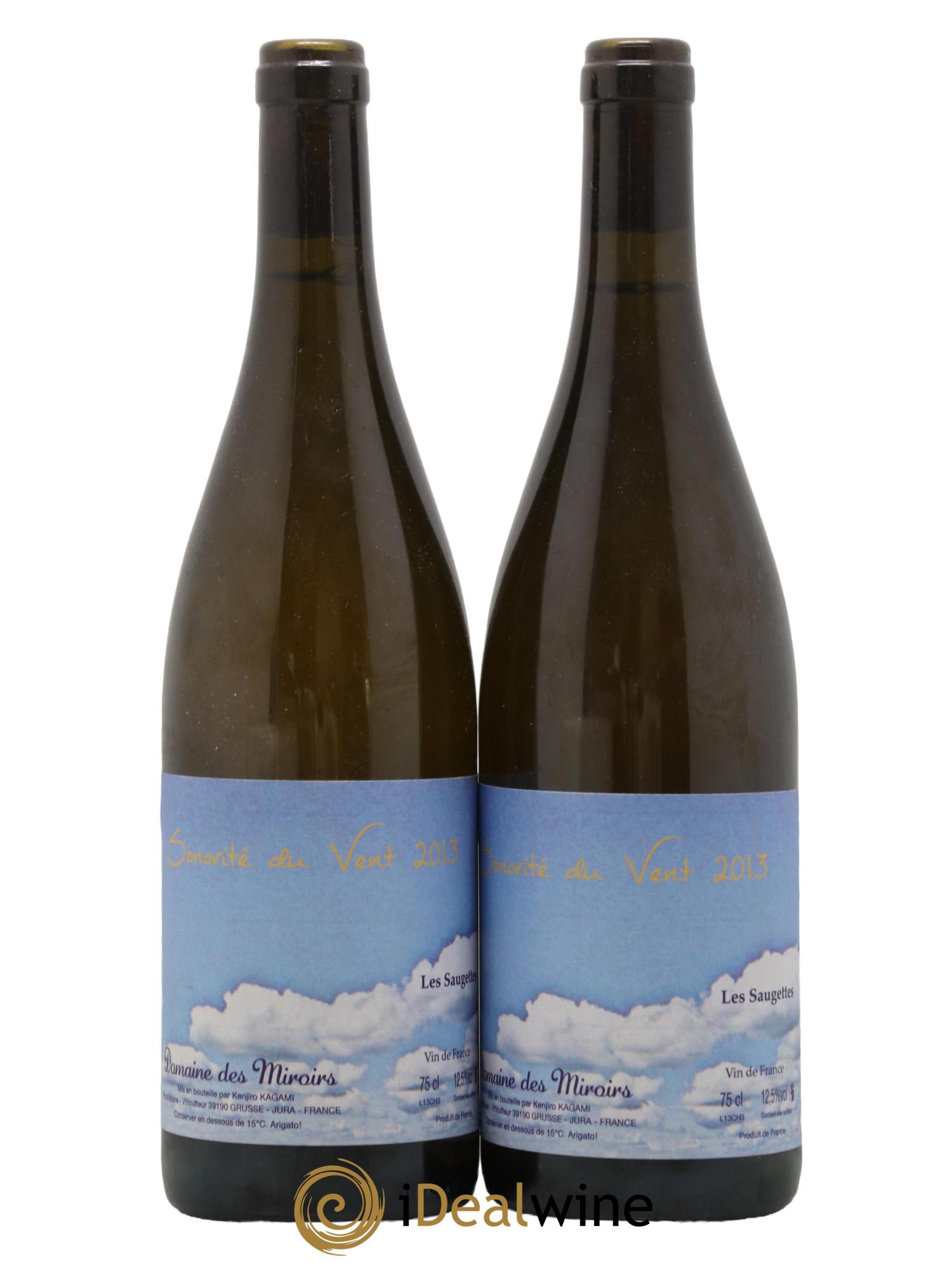 Vin de France Sonorité du vent Les saugettes Kenjiro Kagami - Domaine des Miroirs 2013 - Lot de 2 bouteilles - 0