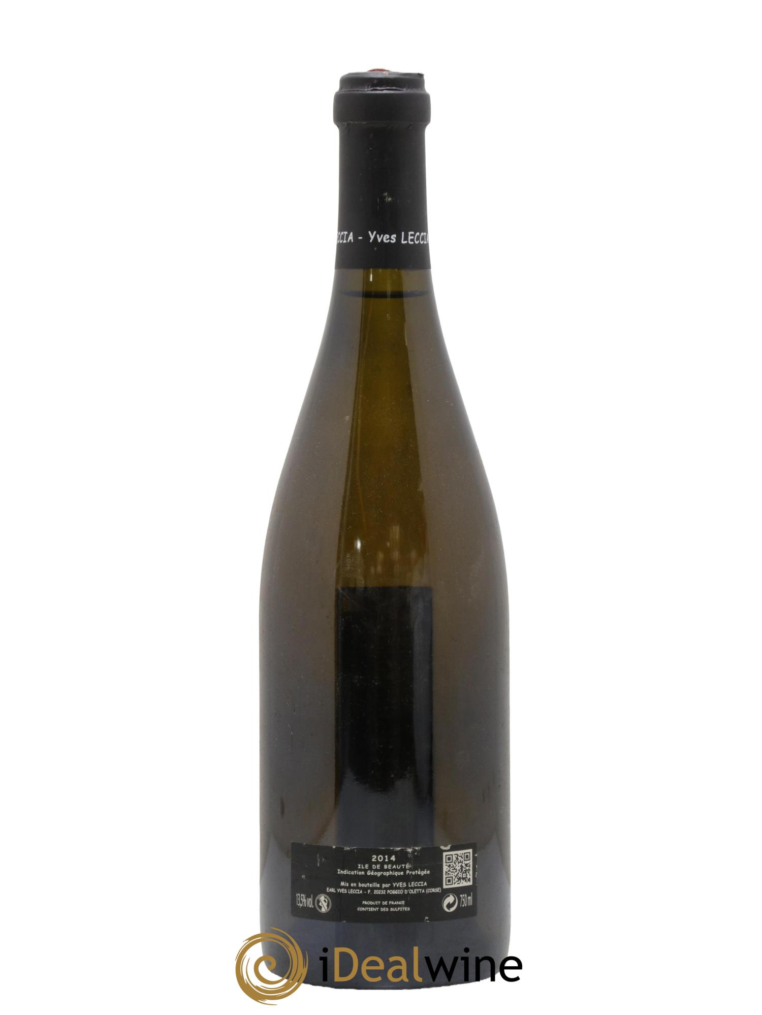 Vin de Corse Ile de Beauté Biancu Gentile Domaine Yves Leccia 2014 - Lot de 1 bouteille - 1