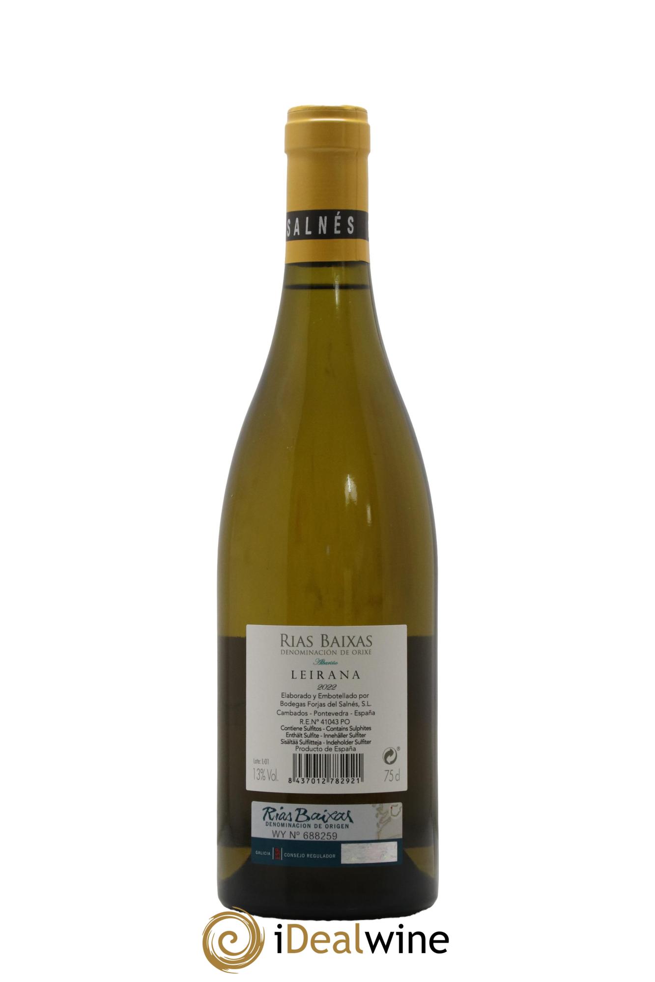 Rias Baixas DO Forjas del Salnés Leirana 2022 - Lot de 1 bouteille - 1