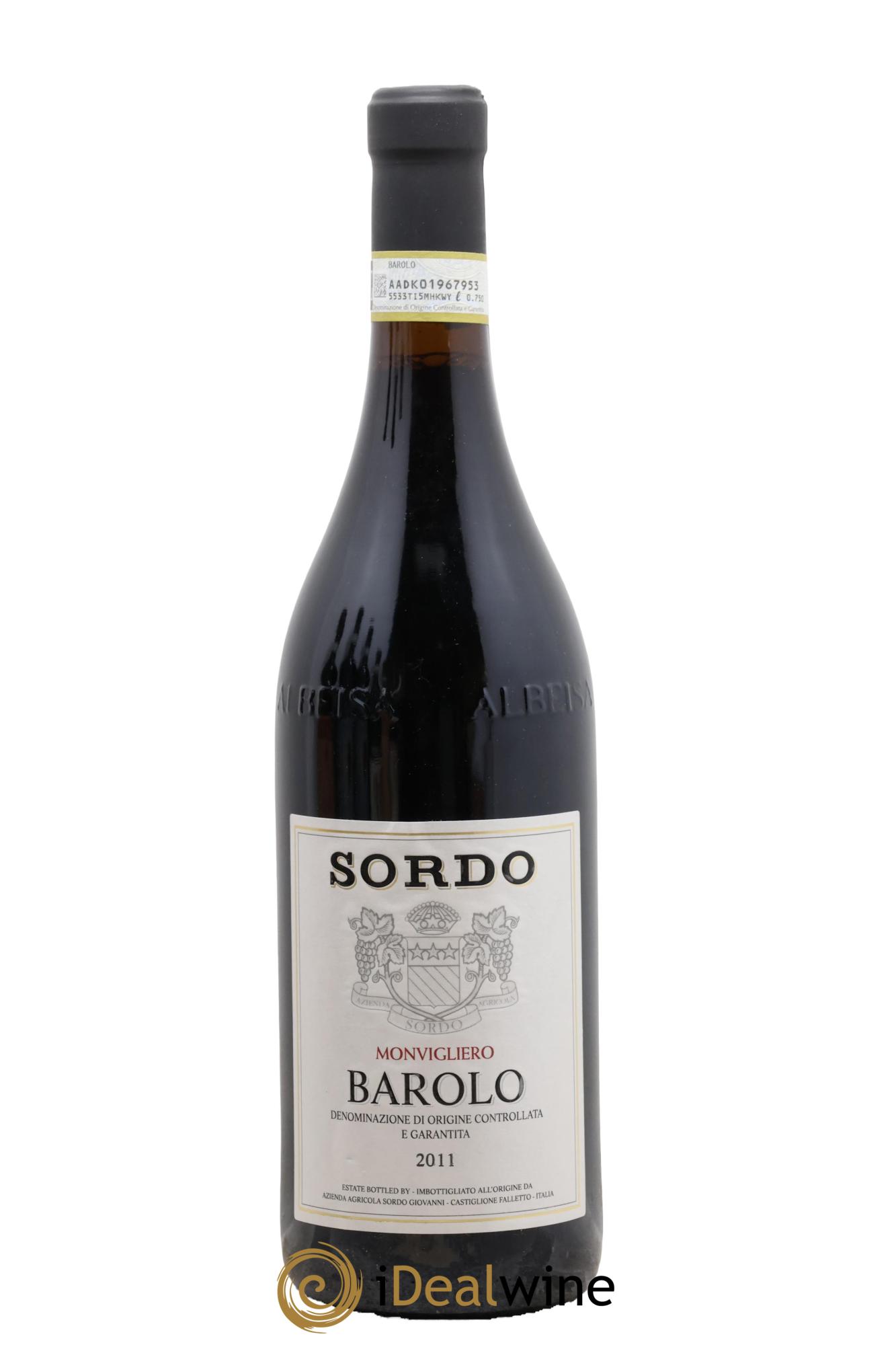 Barolo DOC Monvigliero Sordo 2011 - Lote de 1 botella - 0