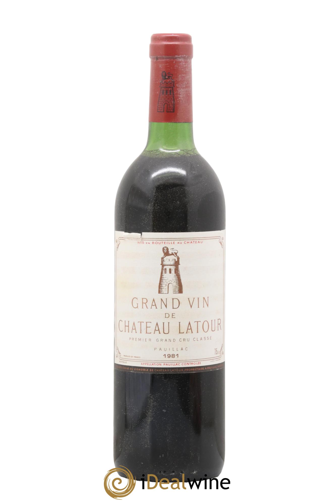 Château Latour 1er Grand Cru Classé 1981 - Lot de 1 bouteille - 0