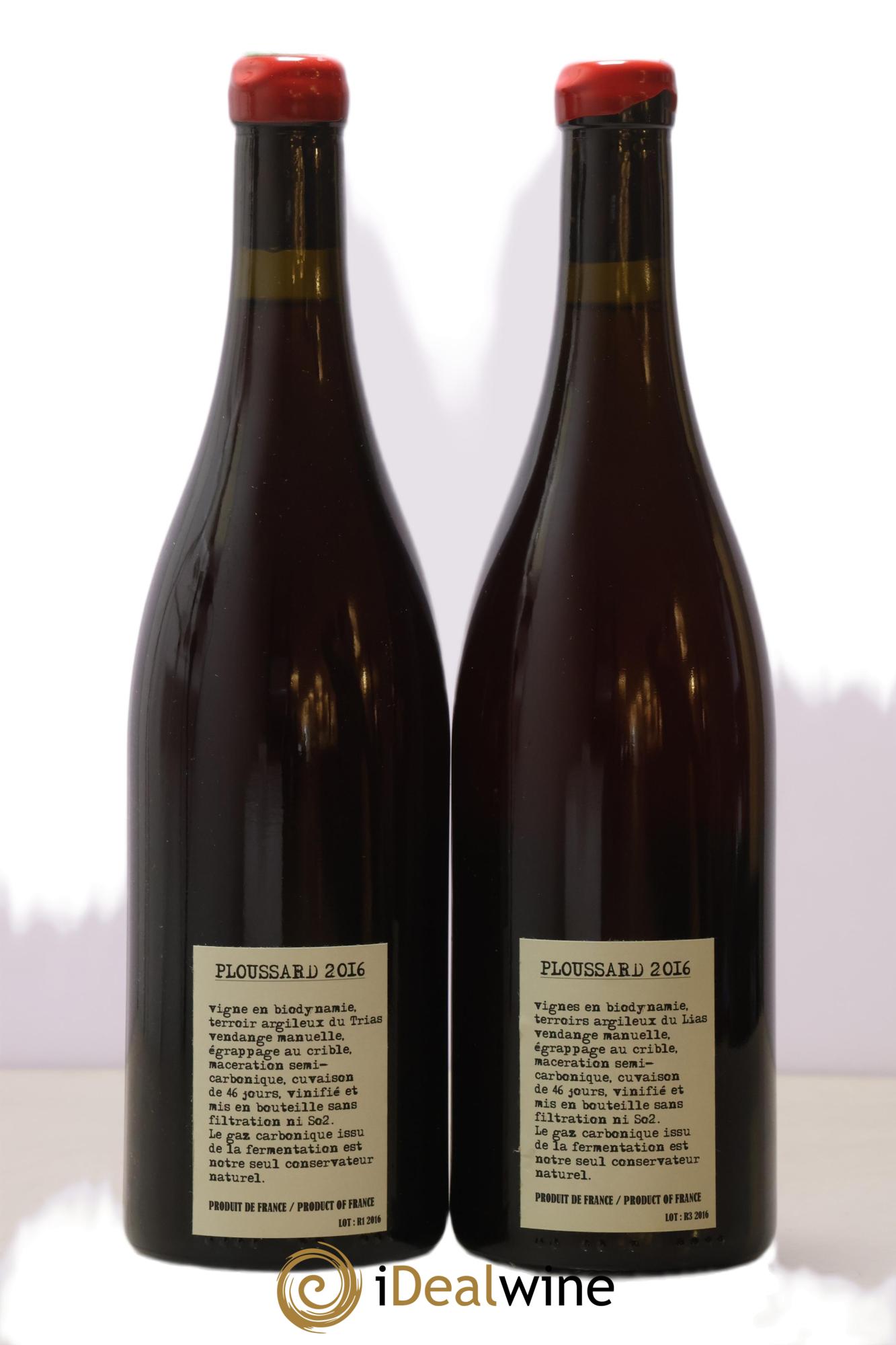 Arbois-Pupillin Ploussard Adeline Houillon & Renaud Bruyère 2016 - Lot de 2 bouteilles - 1