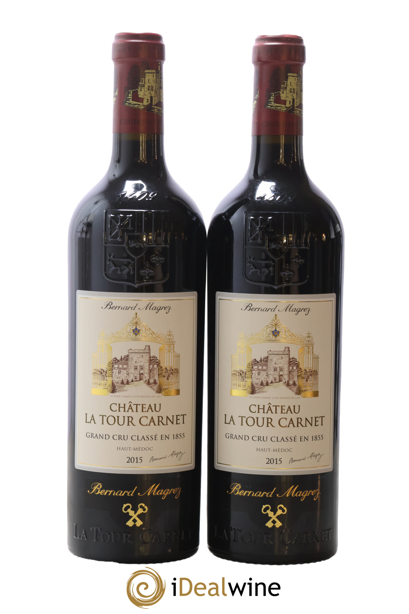Château la Tour Carnet 4ème Grand Cru Classé 2015 - Lot de 2 bouteilles - 0