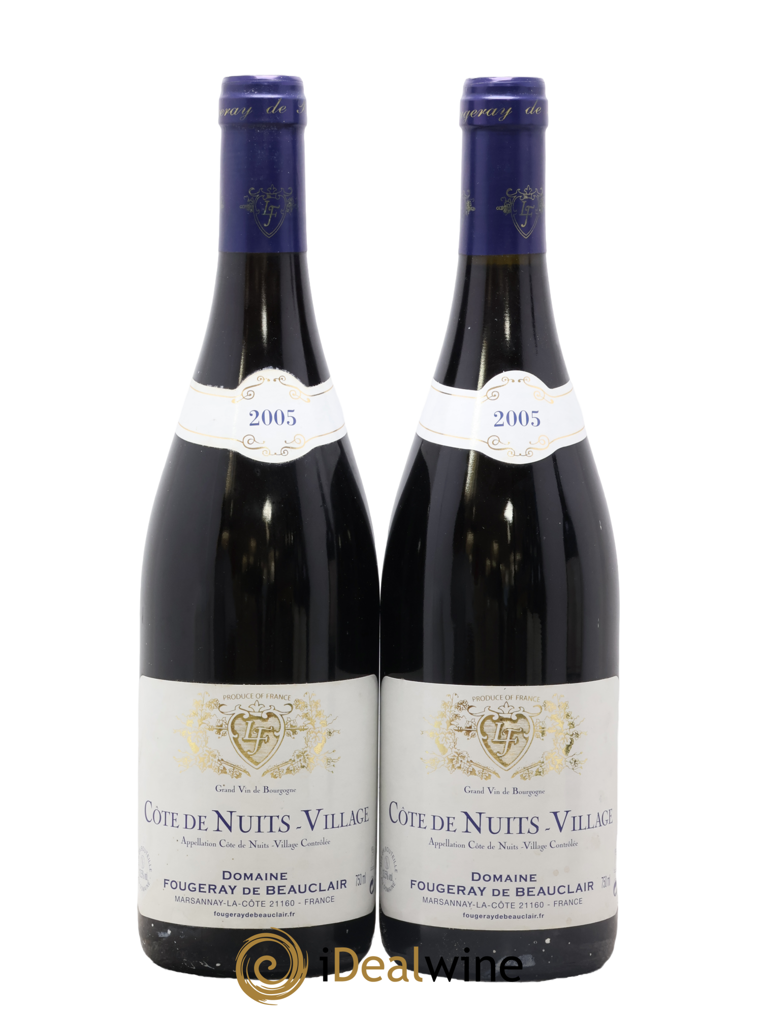 Côte de Nuits-Villages Fougeray de Beauclair 2005 - Lot de 2 bouteilles - 0