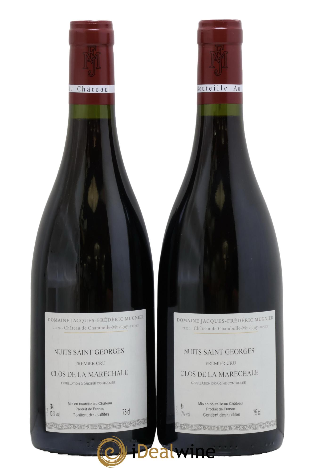 Nuits-Saint-Georges 1er Cru Clos de La Maréchale Jacques-Frédéric Mugnier 2021 - Lot of 2 bottles - 1