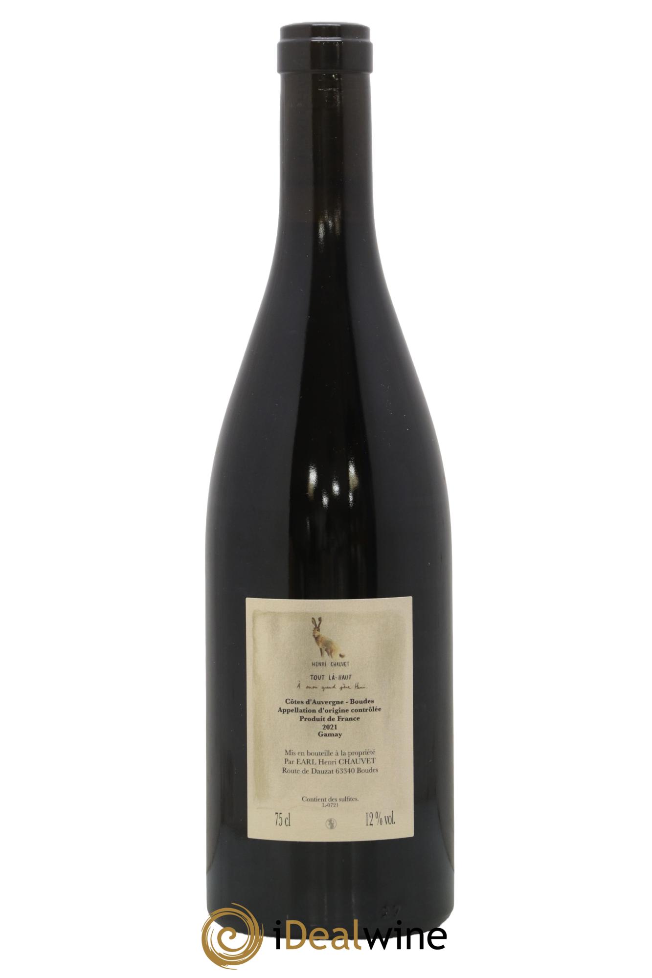 Côtes d'Auvergne Tout Là Haut Henri Chauvet 2021 - Posten von 1 Flasche - 1