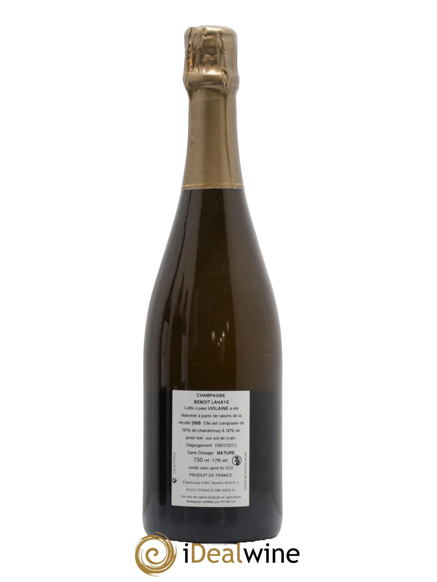 Violaine Brut Nature Benoit Lahaye 2009 - Lot de 1 bouteille - 1