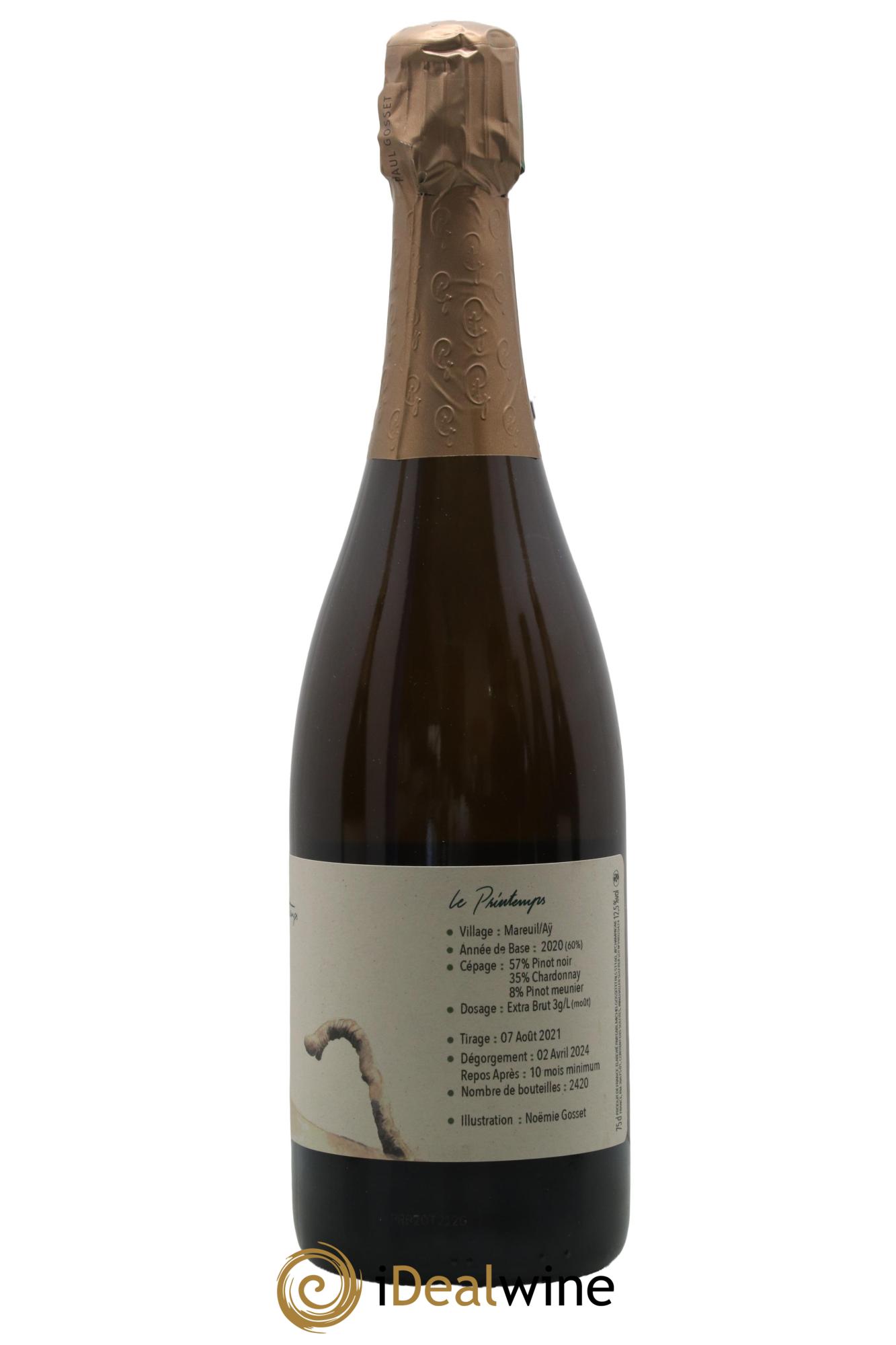 Au Fil des Temps Le Printemps Paul Gosset - Lot de 1 bouteille - 1