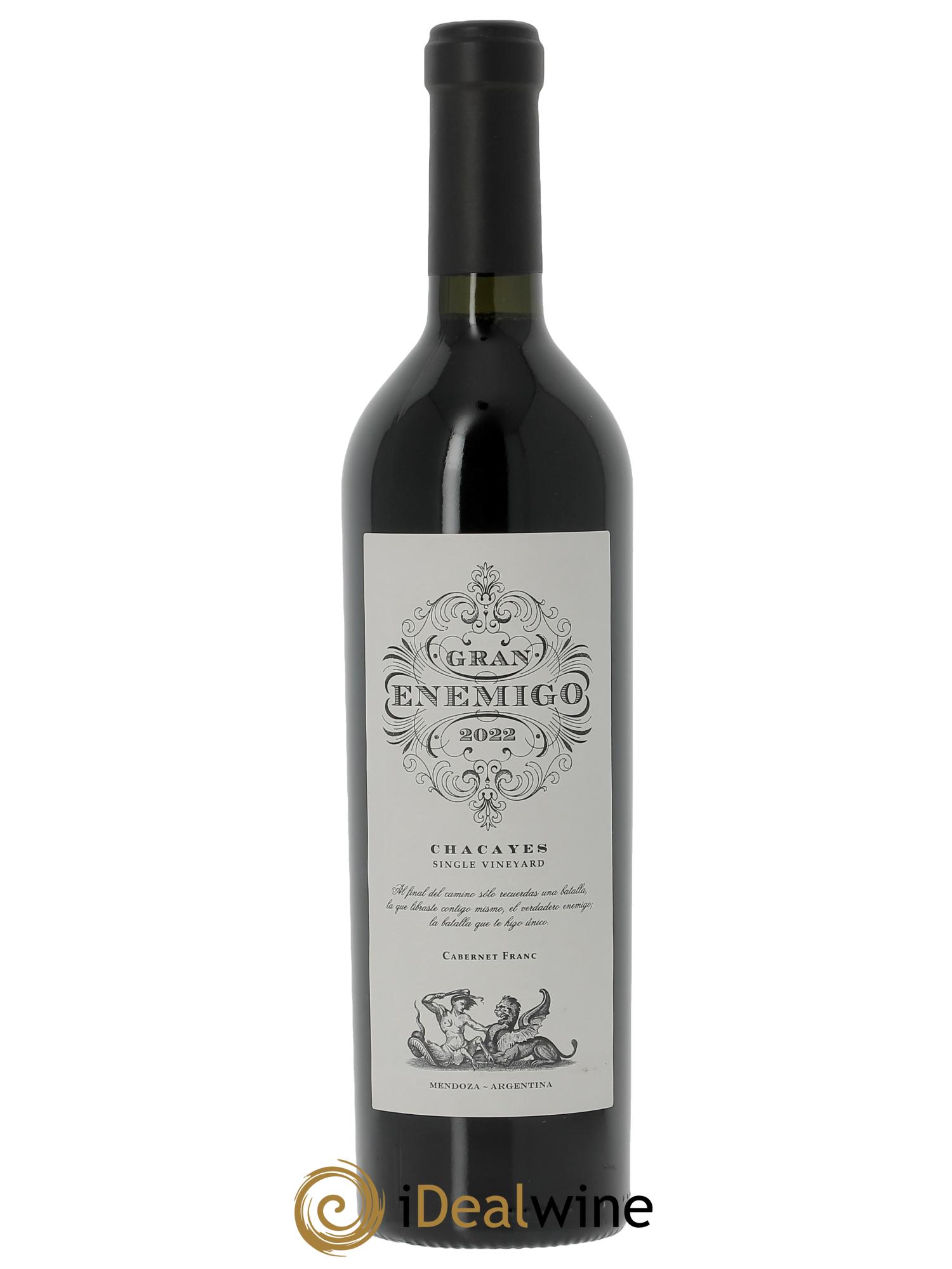 Mendoza Gran Enemigo Chacayes Single Vineyard El Enemigo (CBO à partir de 6 bts) 2022 - Lot de 1 bouteille - 0