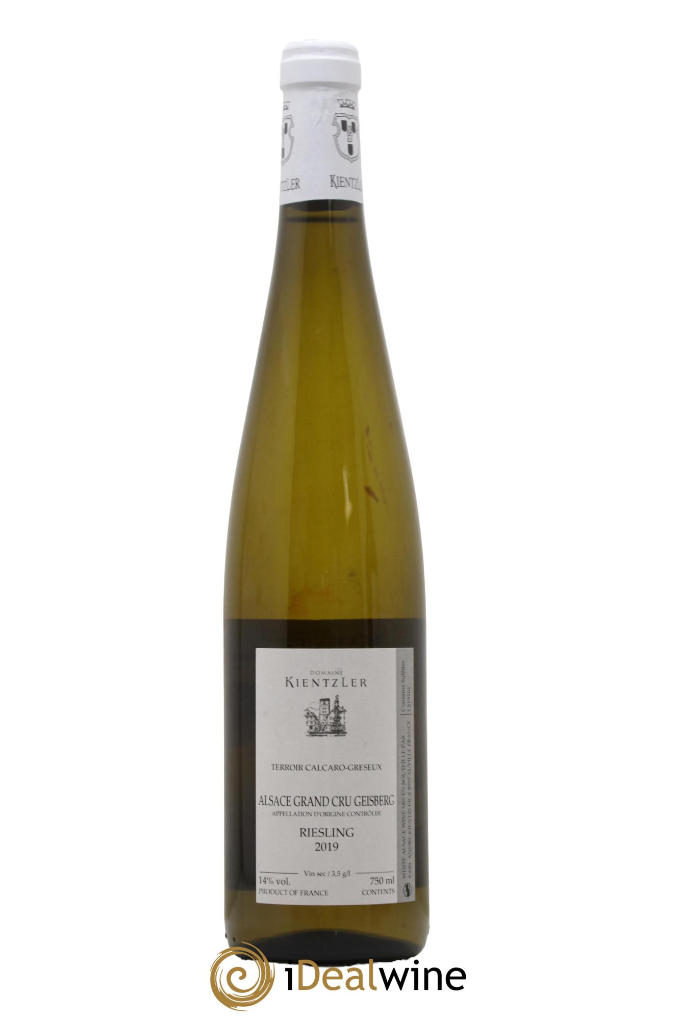 Alsace Riesling Grand Cru Geisberg Kientzler 2019 - Posten von 1 Flasche - 1