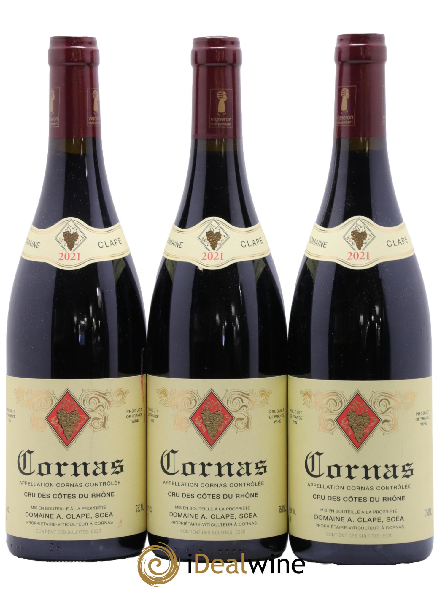 Cornas Auguste Clape 2021 - Lot de 3 bouteilles - 0