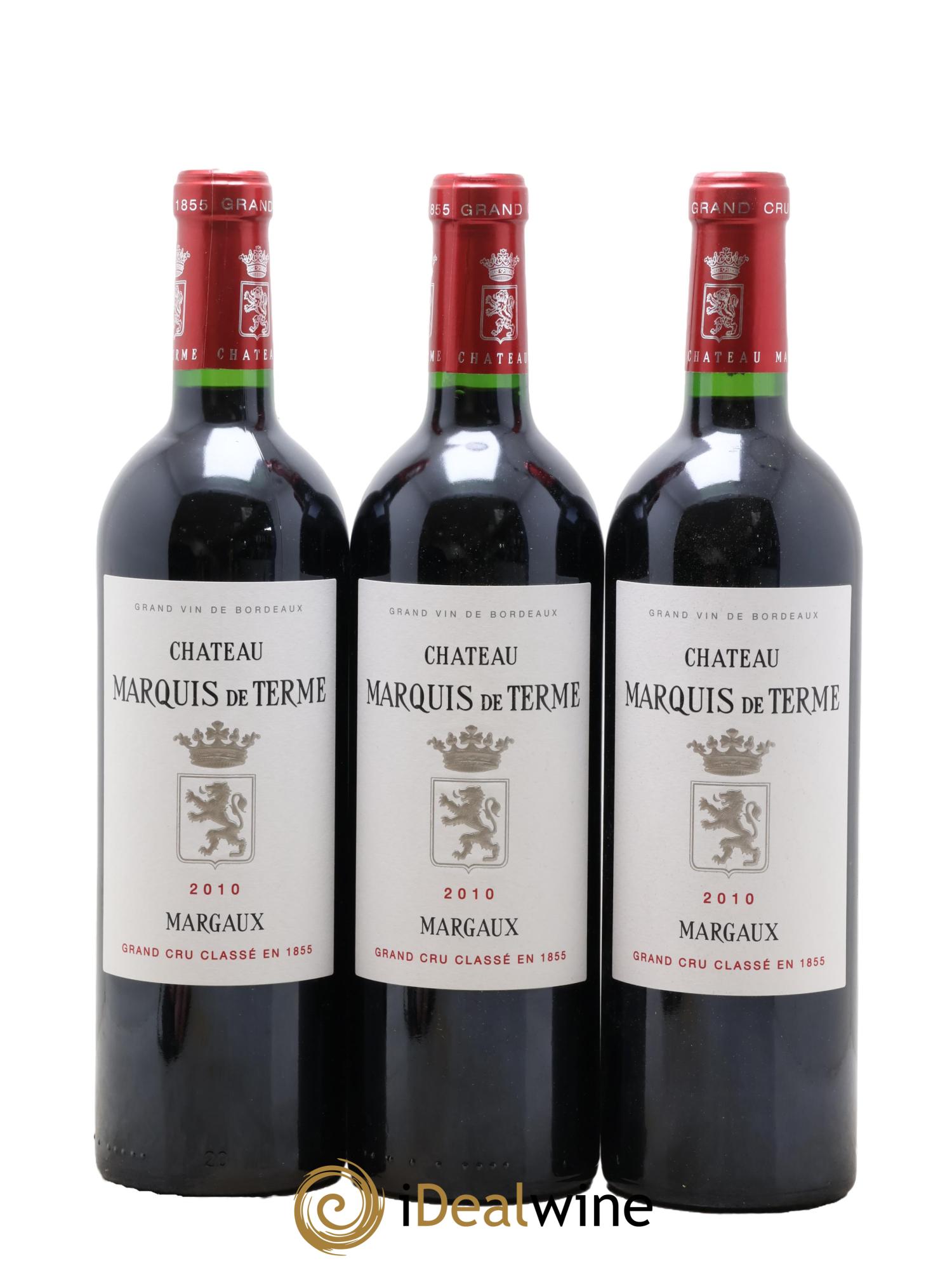 Château Marquis de Terme 4ème Grand Cru Classé  2010 - Posten von 6 Flaschen - 2